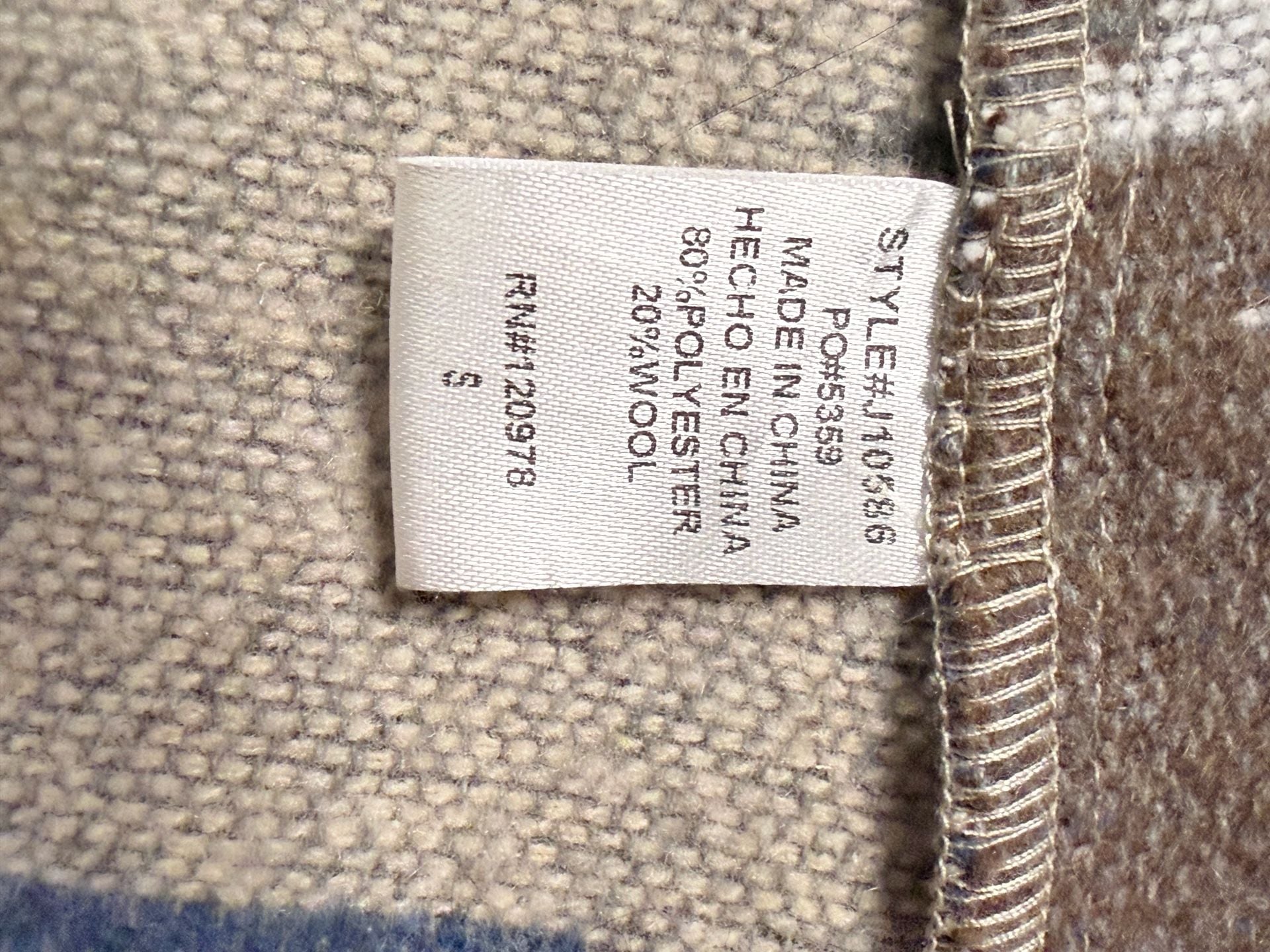 Women’s Entro wool blend Aztec Fringe Open Front Vest Size S 5