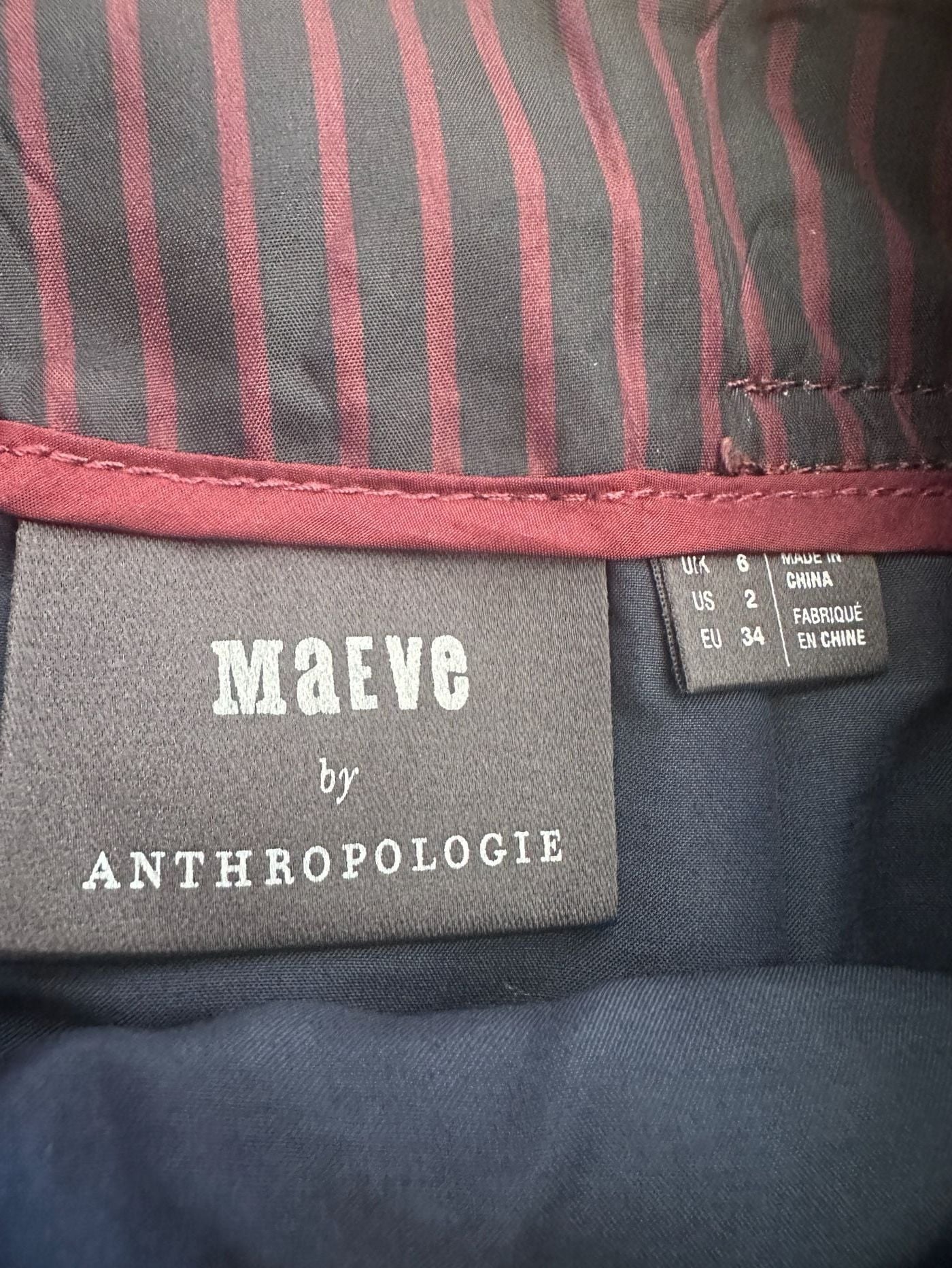 Pilcro Faux Leather Skirt Brown 5