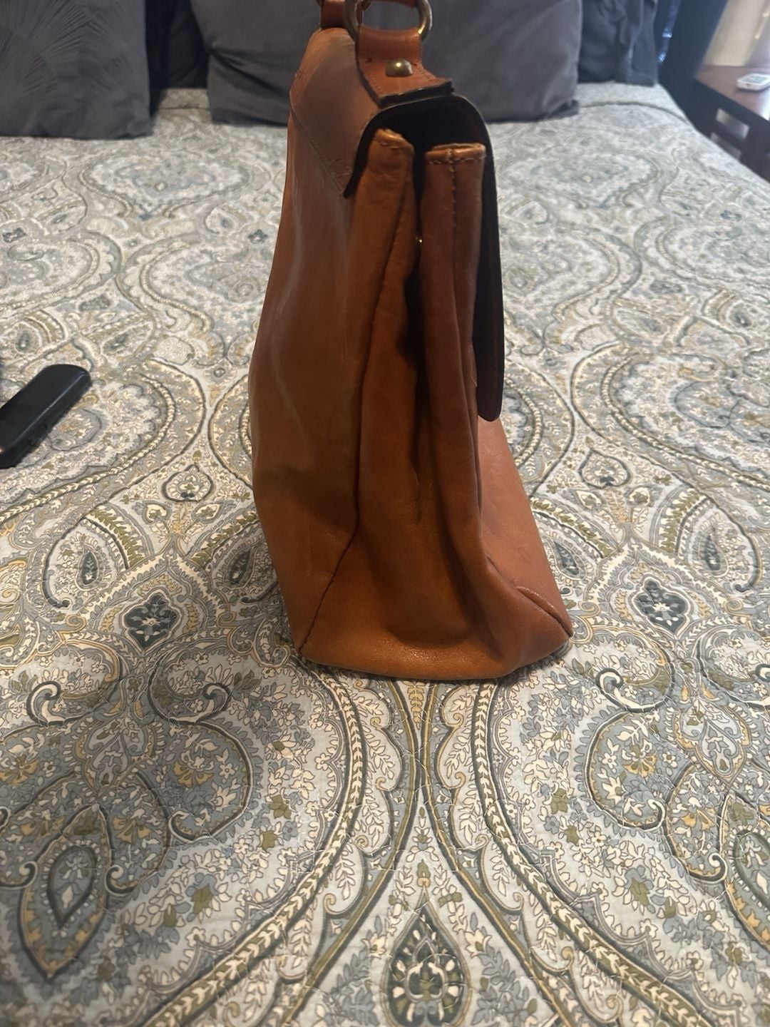 Pratesi Firenze Leather Brown Satchel 4