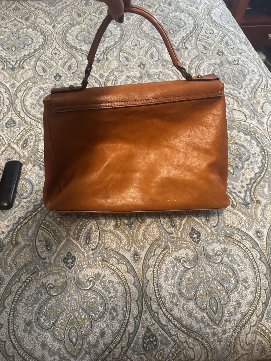 Pratesi Firenze Leather Brown Satchel 5
