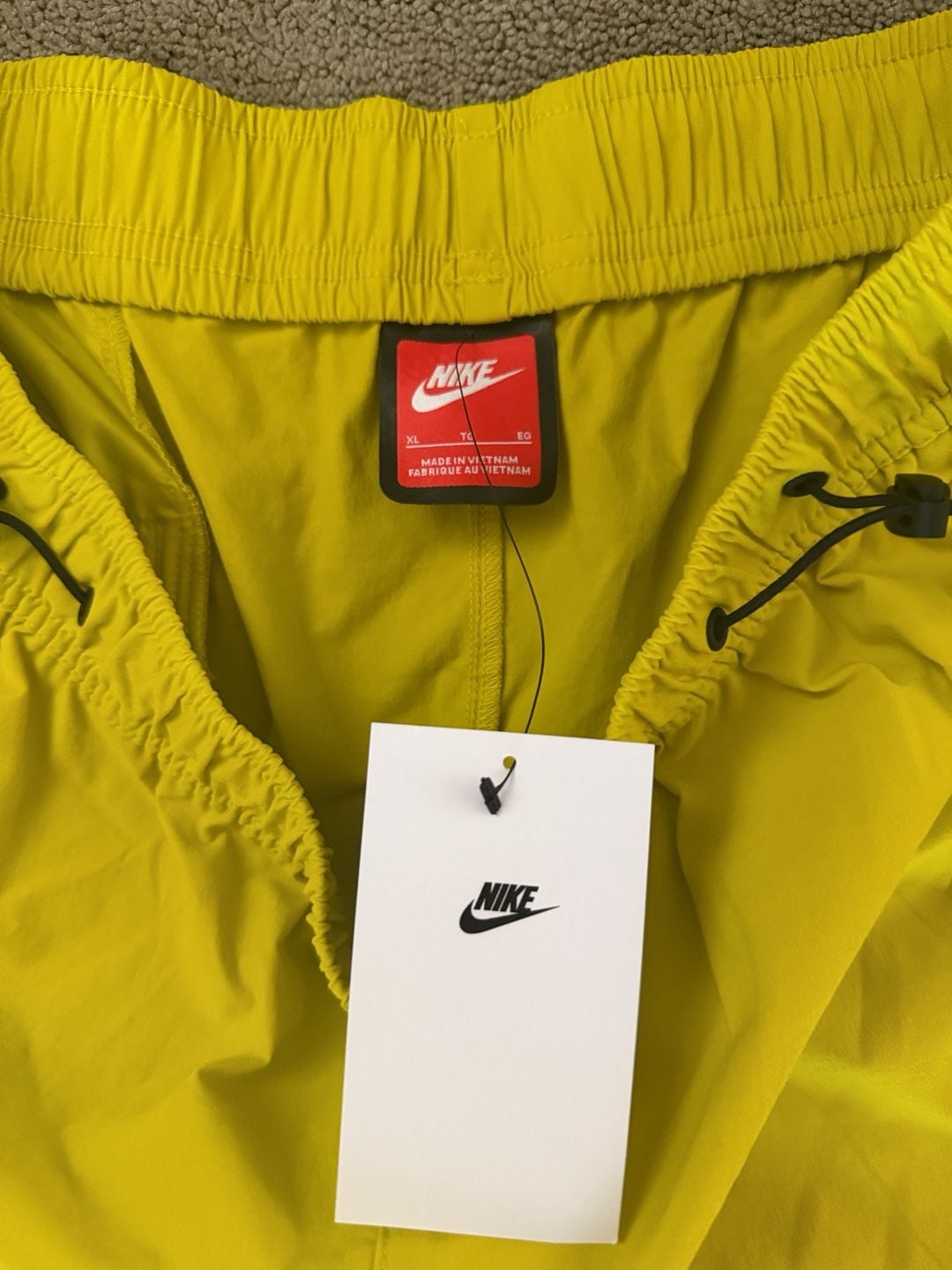 Nike Woven Pants Size XL Yellow Cargo Tech Trackwear 6