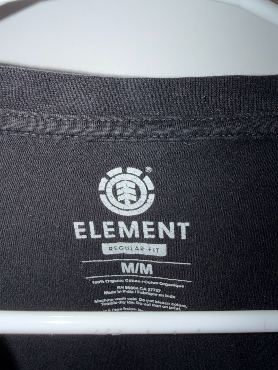 Element Earth Wind Water Fire Graphic T-Shirt Size M Black 7
