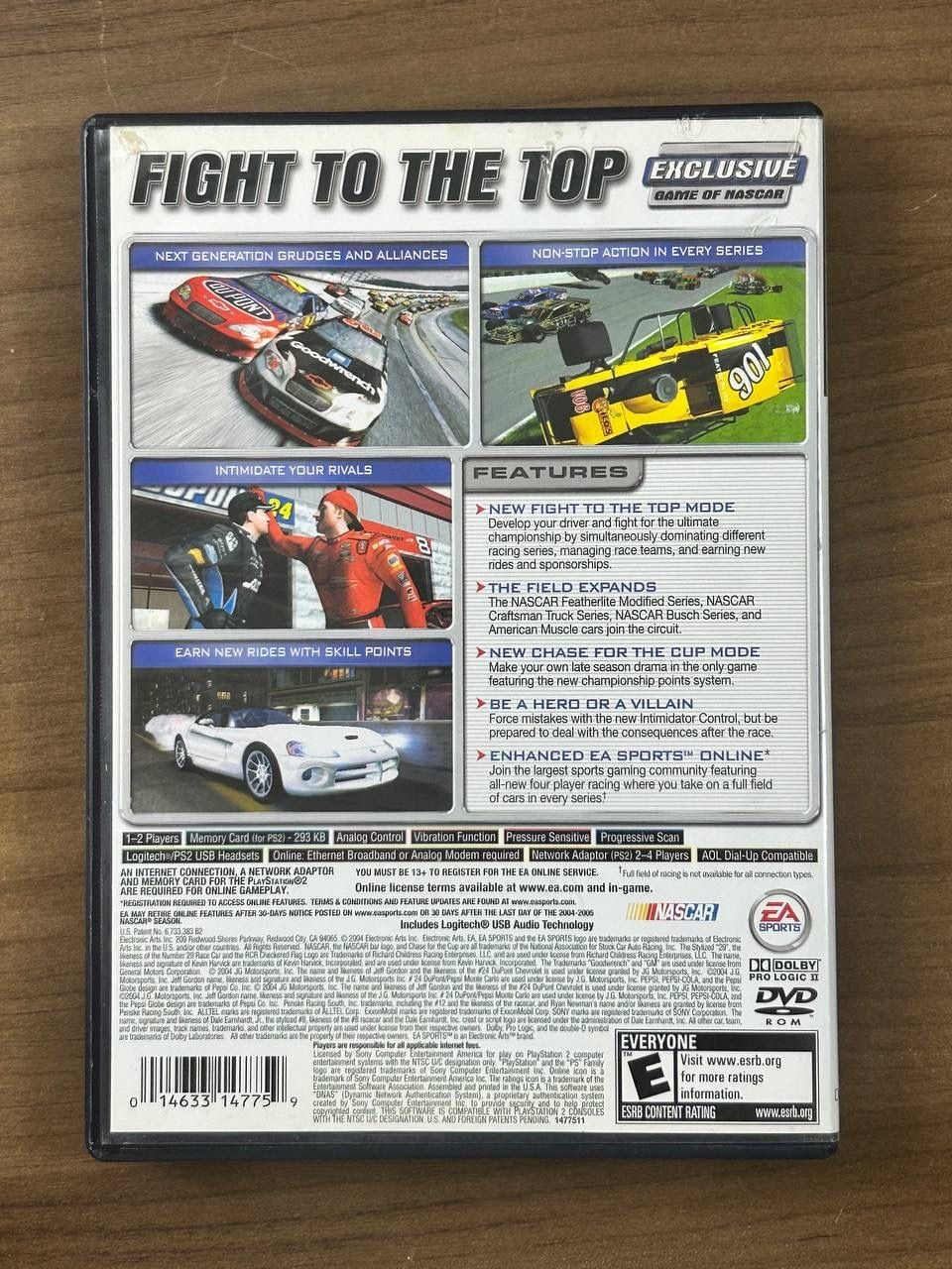 NASCAR 2005 Chase for the Cup Sony PlayStation 2 PS2 Game Disc Case Manual 3