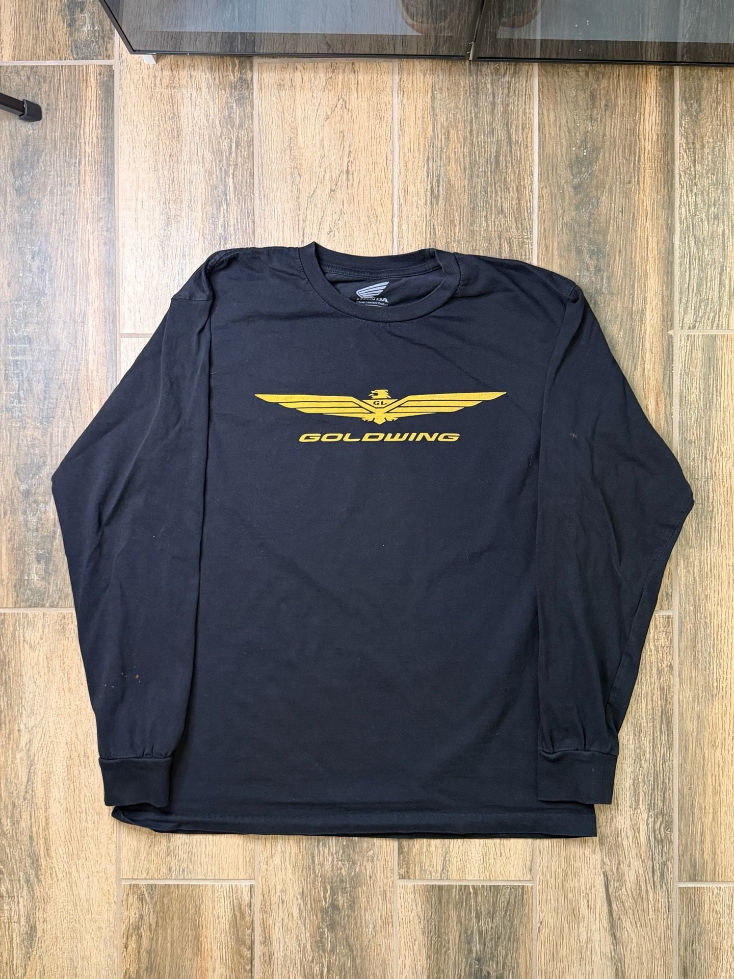 Honda Goldwing Official Licensed Product Long Sleeve T-Shirt Size M Black 3