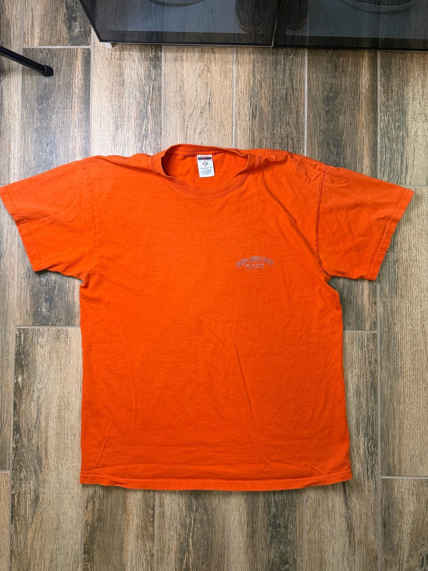 Y2K Texas State Rally 2008 T-Shirt Size L Orange Motorcycle American 5