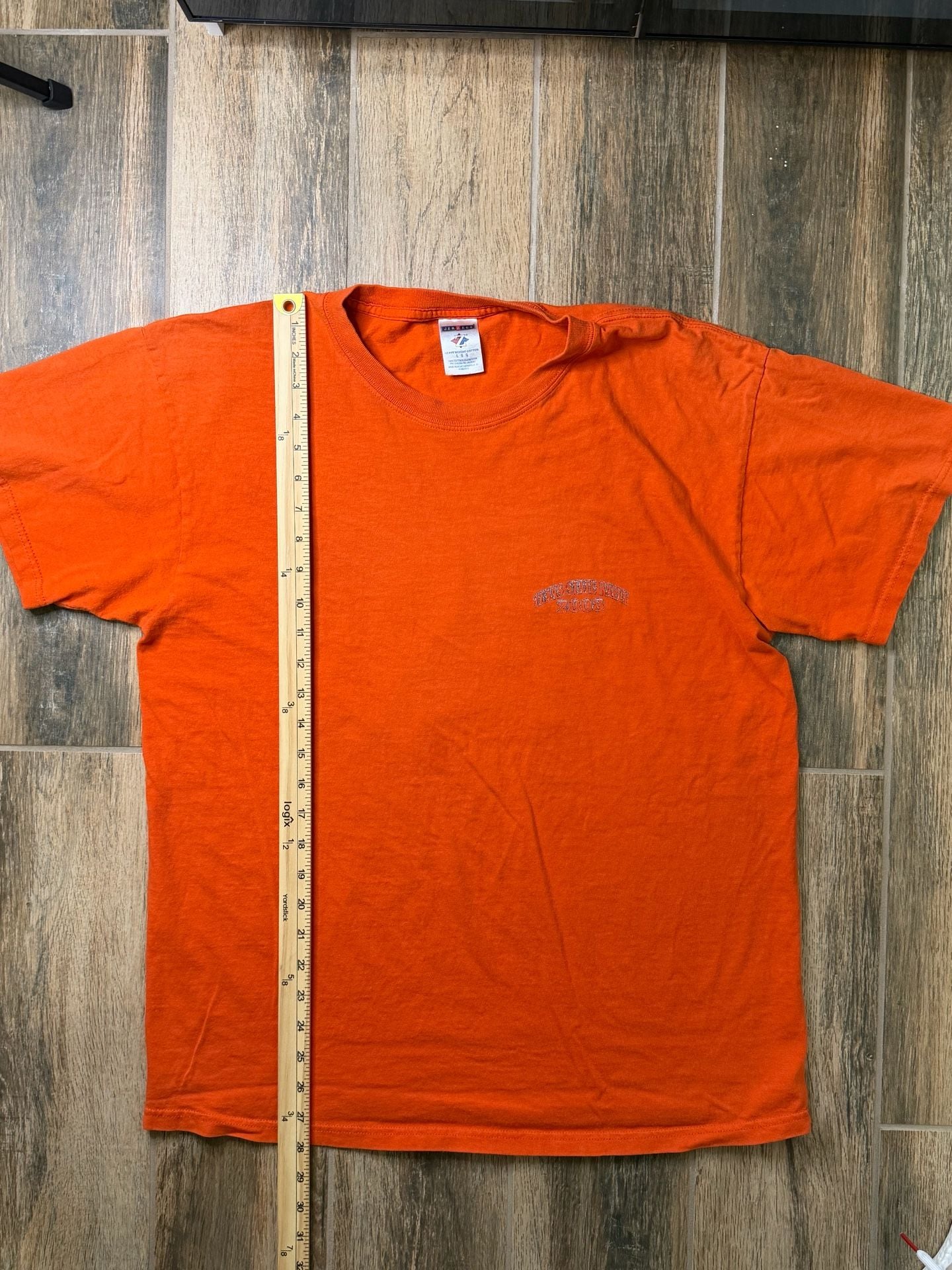 Y2K Texas State Rally 2008 T-Shirt Size L Orange Motorcycle American 7