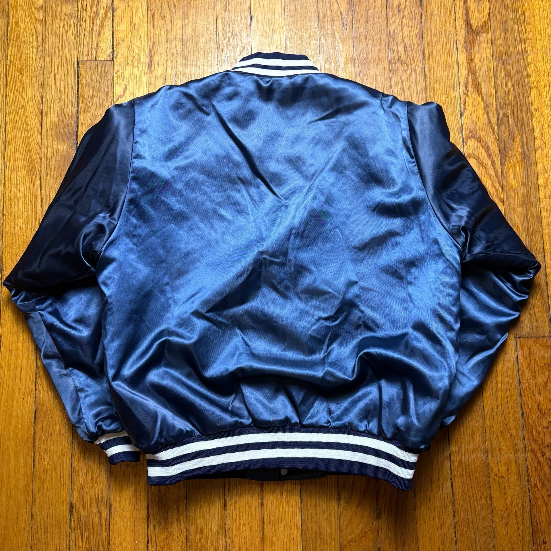 Vintage Swingster New York Yankees Satin Varsity Jacket  Size M Blue MLB 8