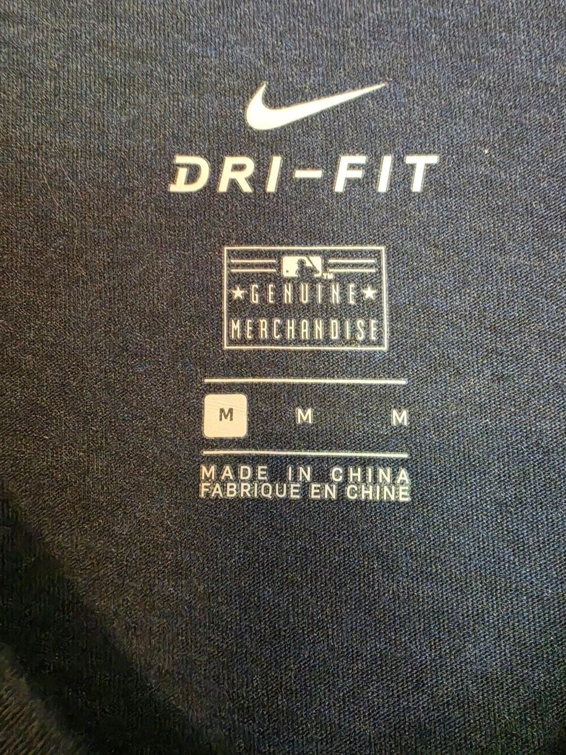 Nike Houston Astros MLB Dri-Fit V-Neck T-Shirt Size M Navy 5