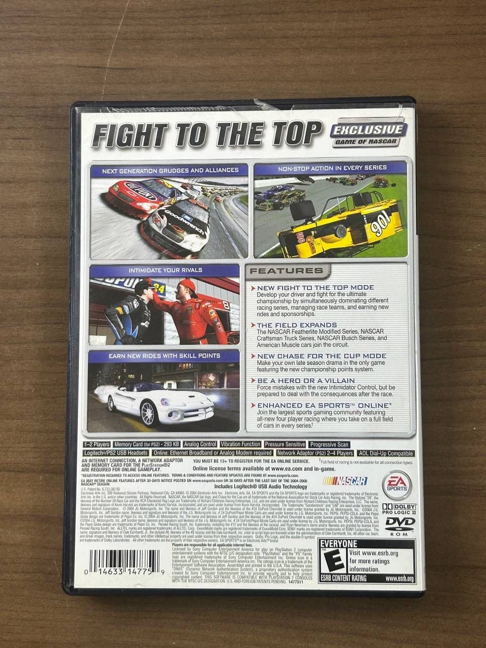 NASCAR 2005 Chase for the Cup Sony PlayStation 2 PS2 Game Disc Case Manual 3