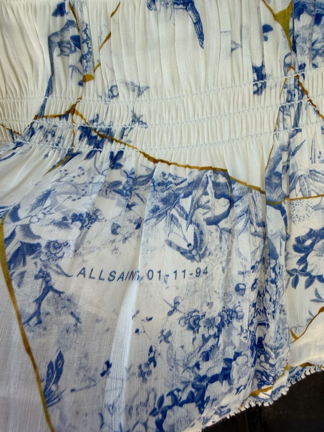AllSaints Off The Shoulder Floral Print Blouse 4