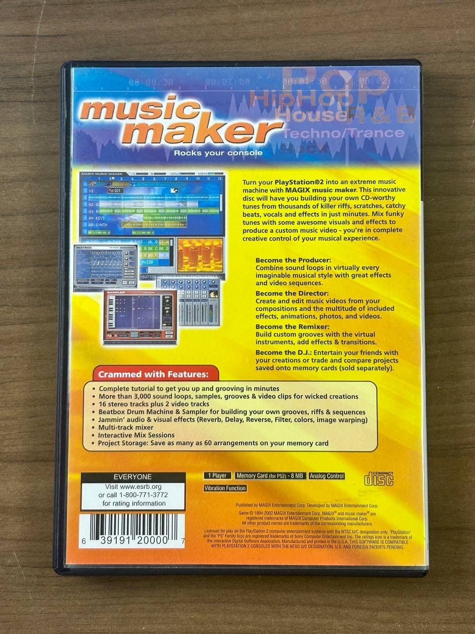 Music Maker Sony PlayStation 2 PS2 2003 Complete CIB Disc Case Manual 3