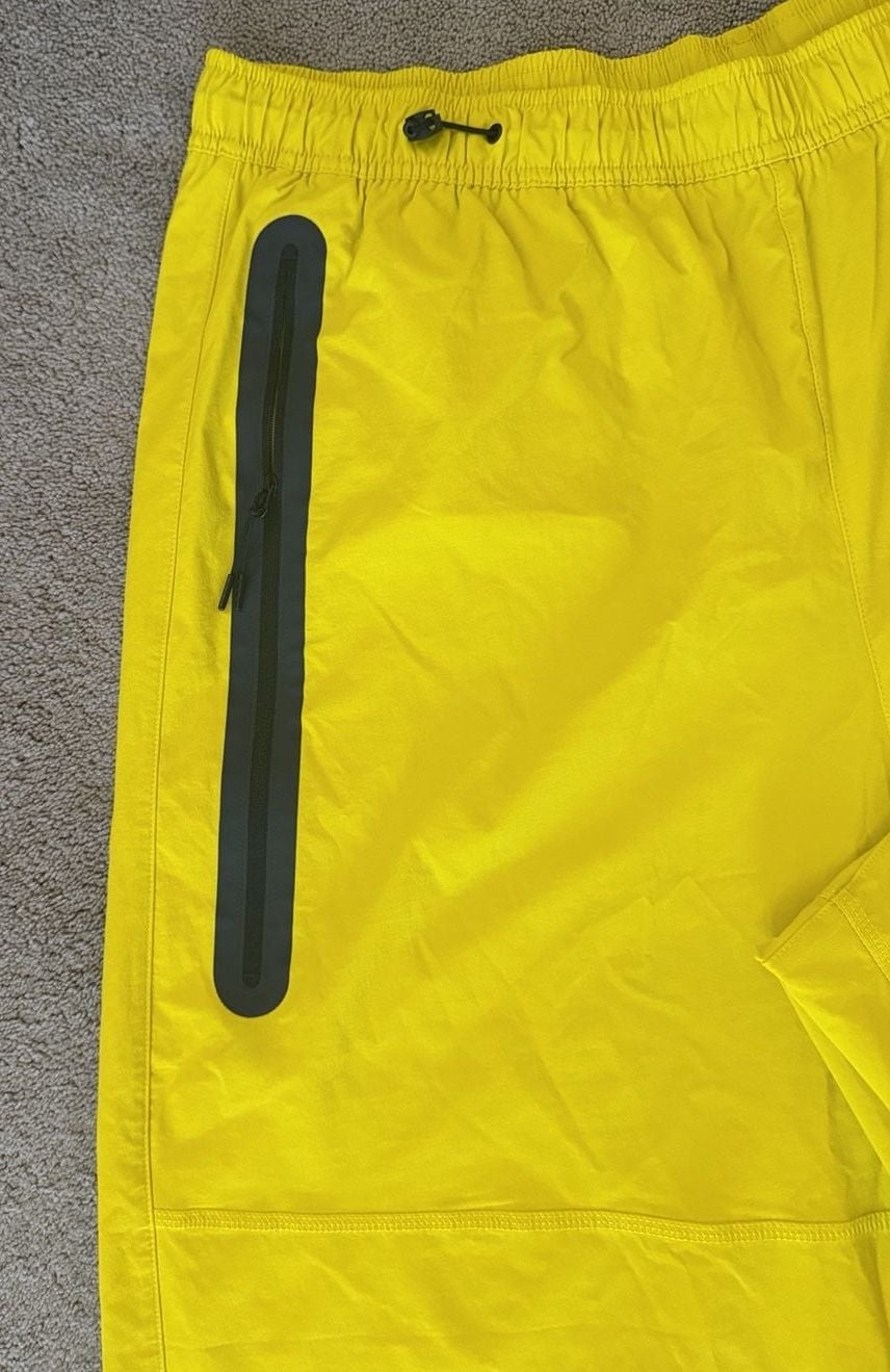 Nike Woven Pants Size XL Yellow Cargo Tech Trackwear 5