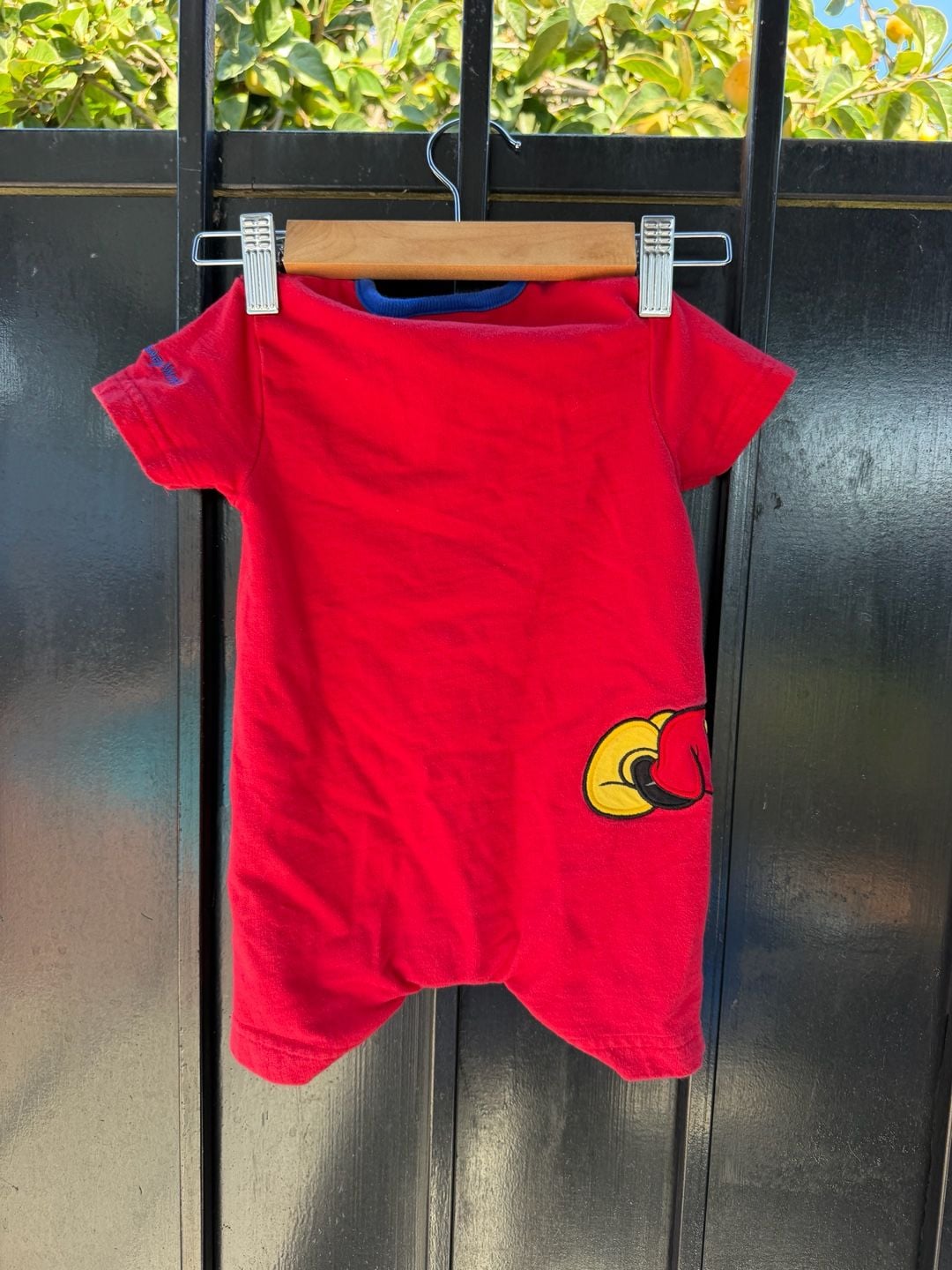 Walt Disney World Mickey Mouse Romper Size 6M Red 2