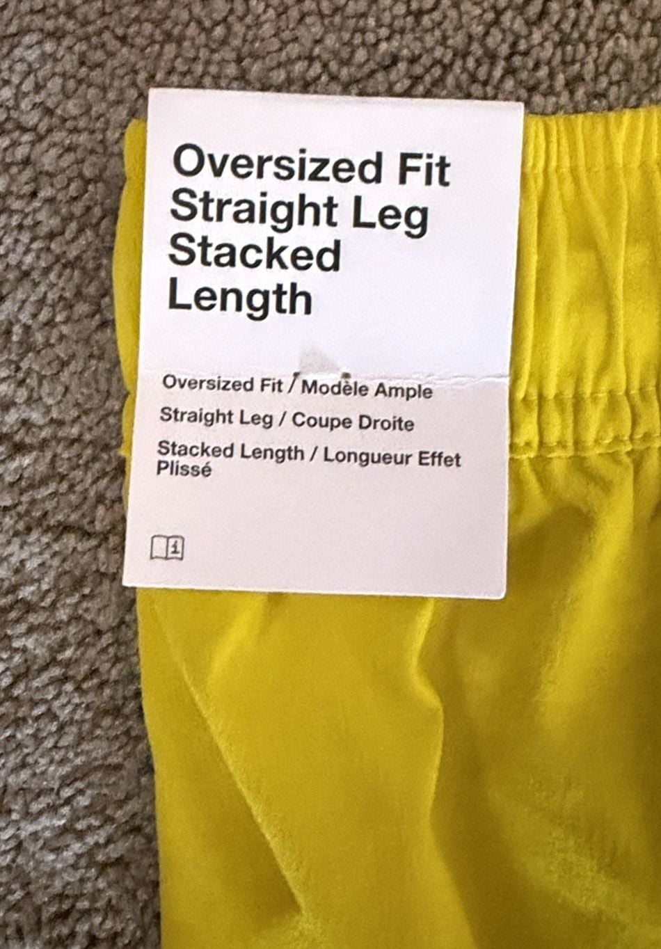 Nike Woven Pants Size XL Yellow Cargo Tech Trackwear 9