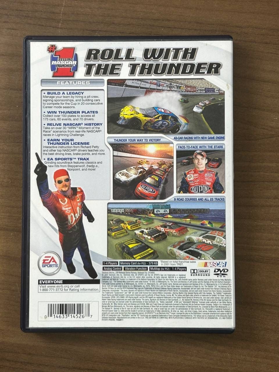 NASCAR Thunder 2003 Sony PlayStation 2 PS2 Complete CIB Disc Case Manual 3