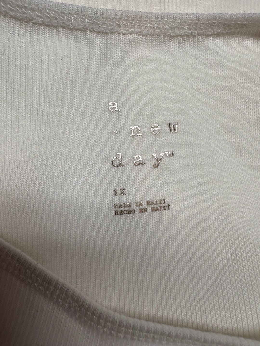 A New Day Tank Top Size 1X Black And White Lot Of 2 2