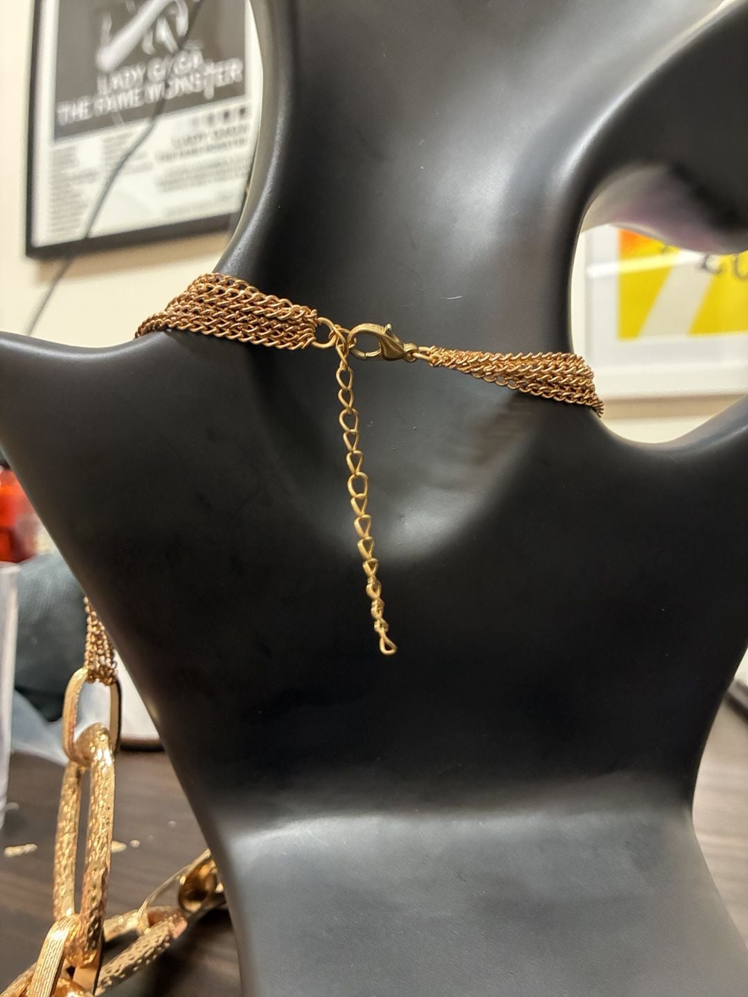 Aldo Vintage 1990s Copper Link Statement Necklace 3