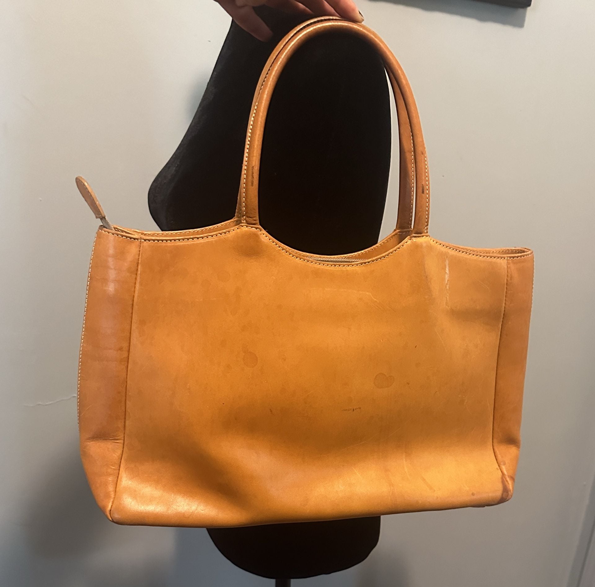 GUIA’S Italian Leather Handbag Tan Shoulder Bag 8