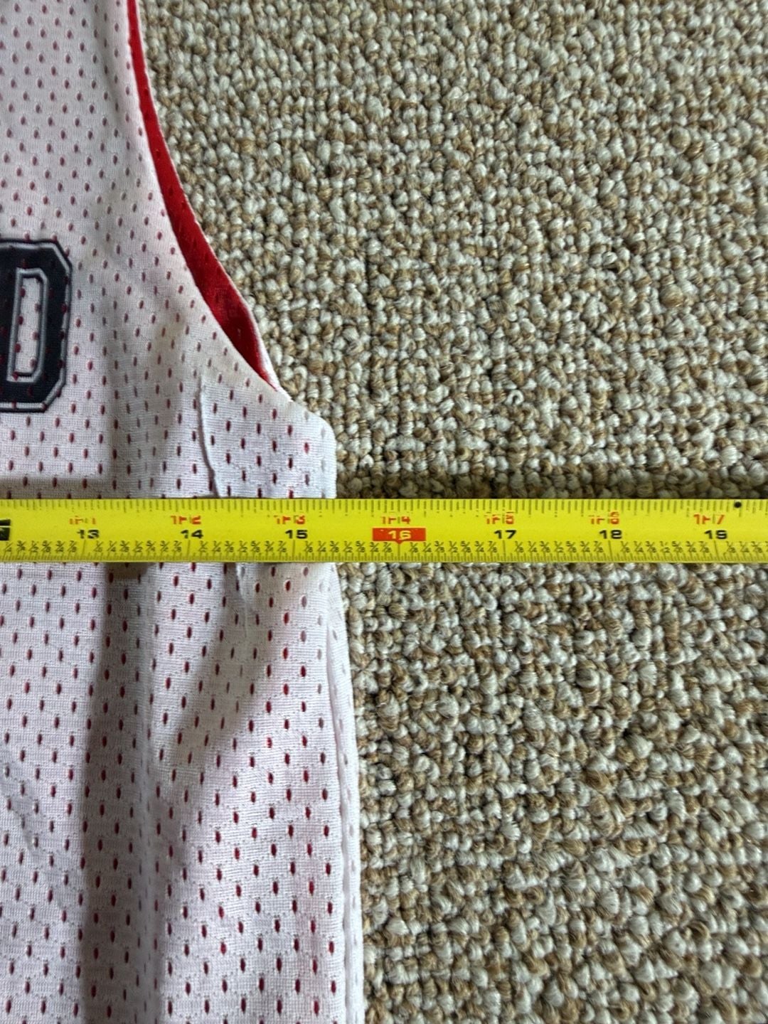 A4 Reversible Basketball Jersey Youth M Greenfield 11 Hot Shots White Red 9