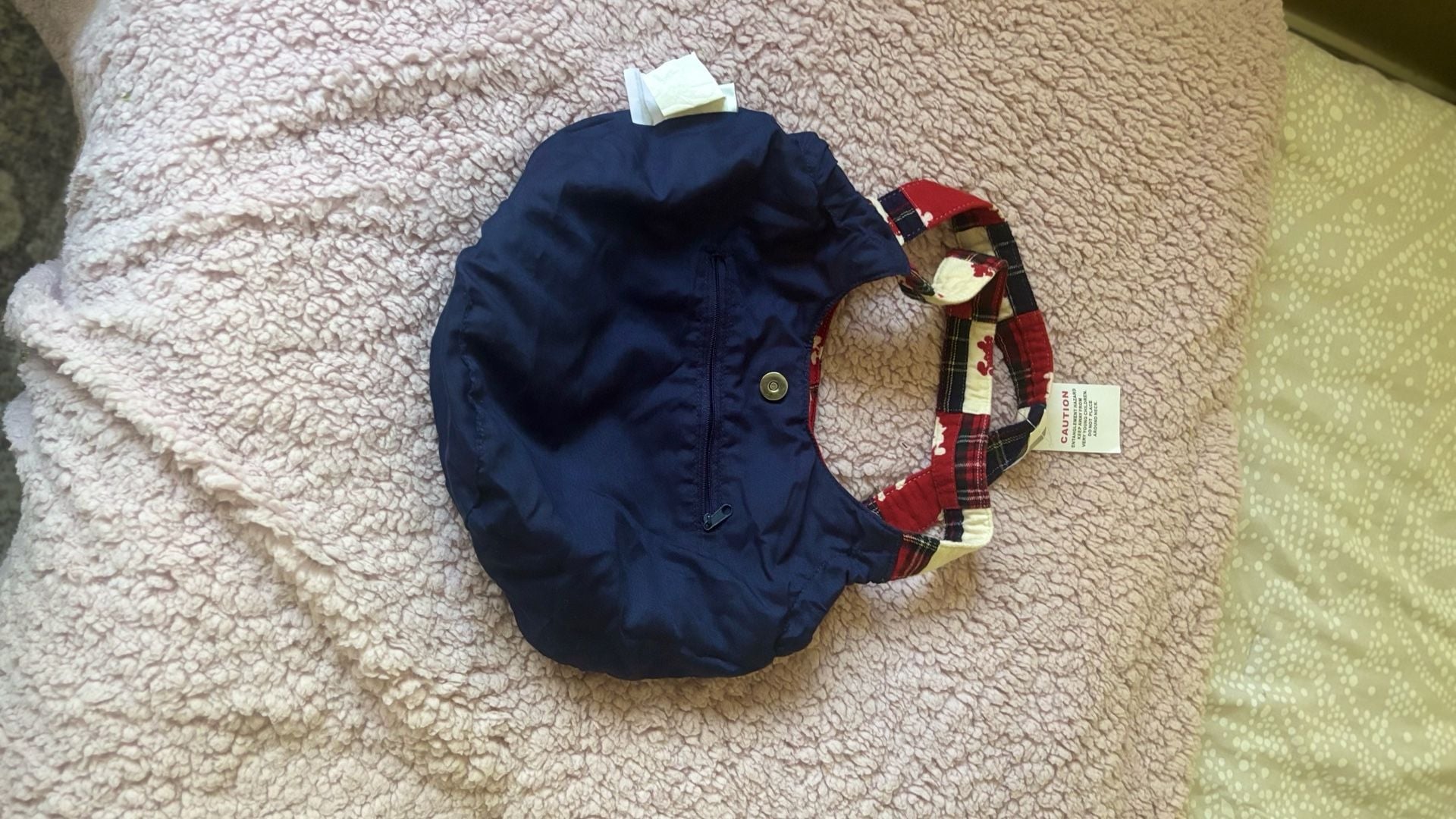 Walt Disney World Mickey Mouse Plaid Quilted Bucket Bag Purse 6