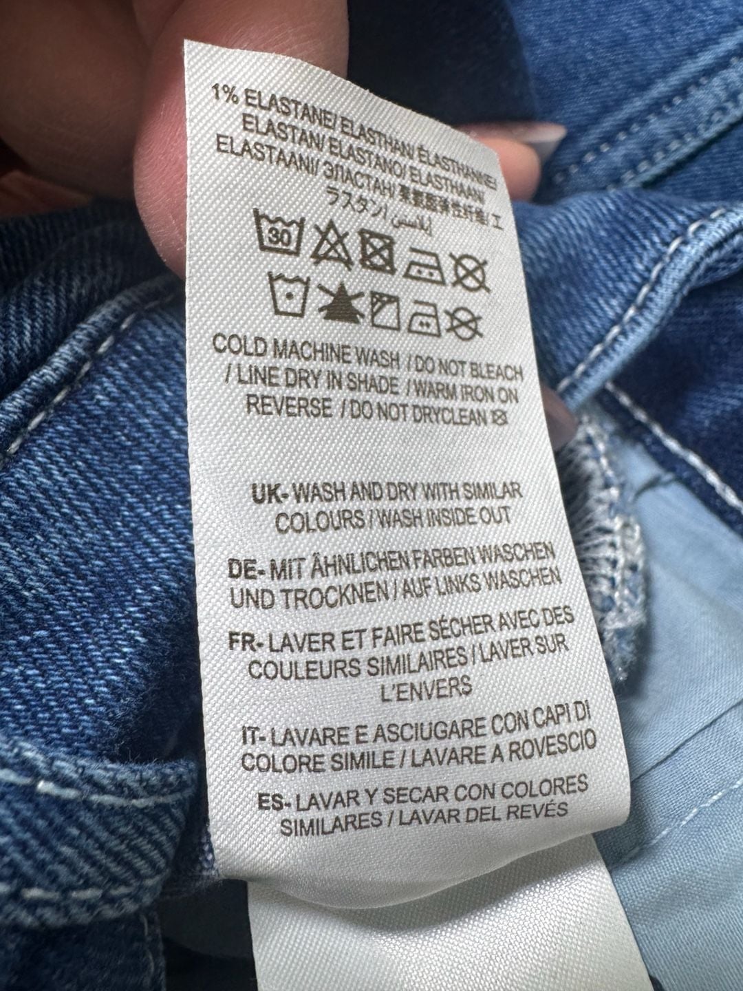 Boden Utility Tapered Leg Jeans Women’s US 4 Blue Cargo Pocket Denim 8