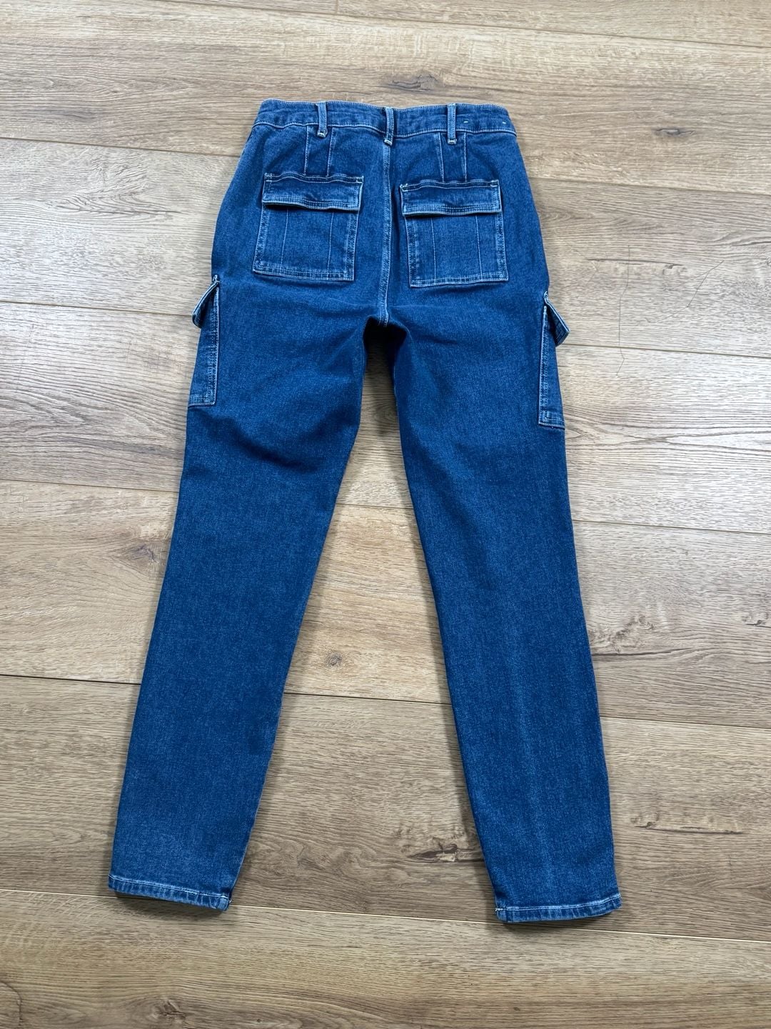Boden Utility Tapered Leg Jeans Women’s US 4 Blue Cargo Pocket Denim 12