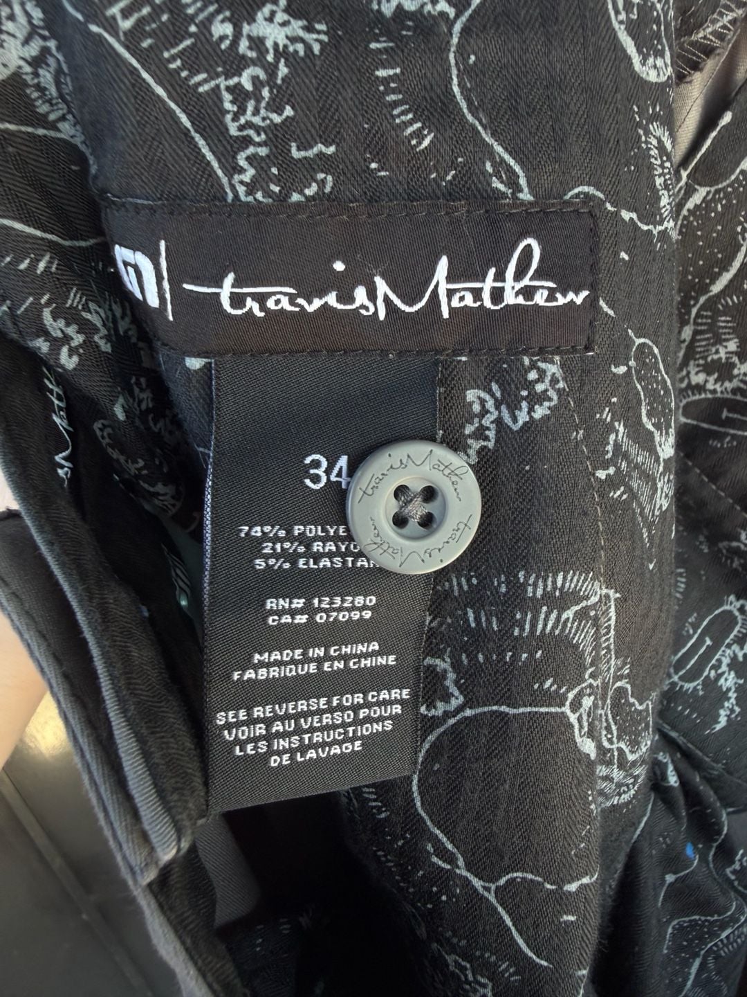 TravisMathew Gray Golf Pants Size 34 5