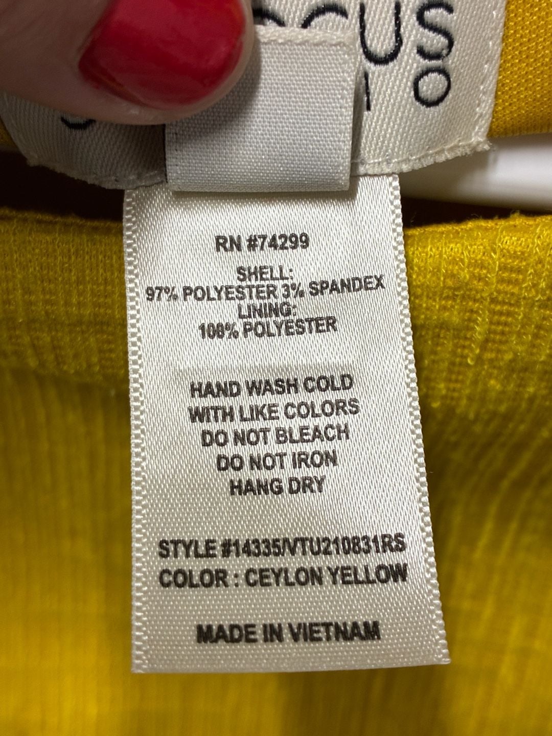 En Focus Studio Dress Size 12 Ceylon Yellow Textured Sleeveless 6