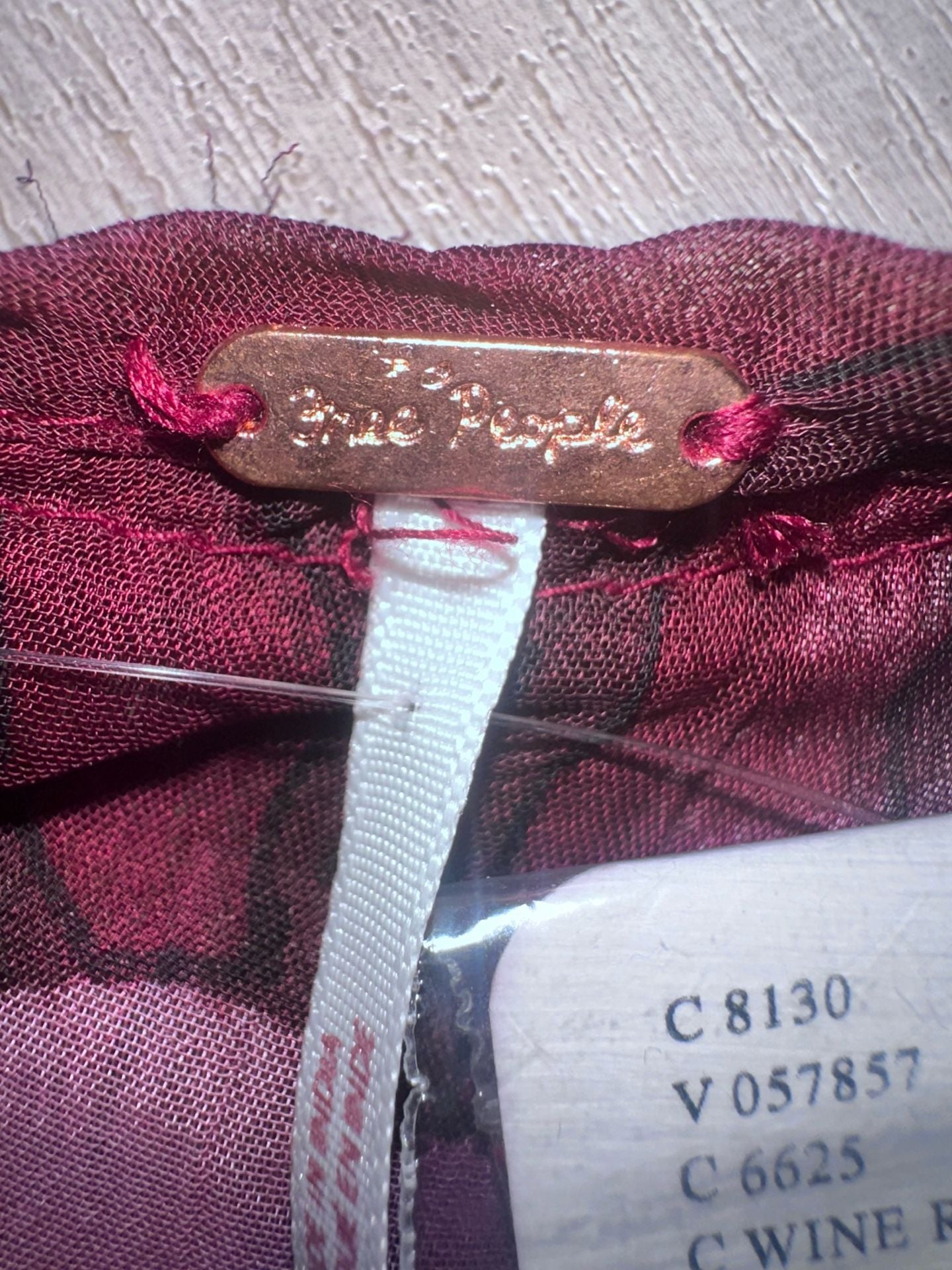 Free People Dress Size XS Red Black Heart Long Sleeve Mini New 7