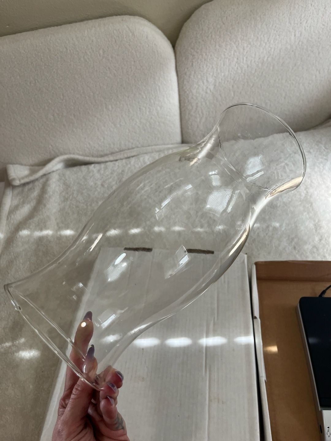 Clear Glass Hurricane Lamp Chimney Shade 3
