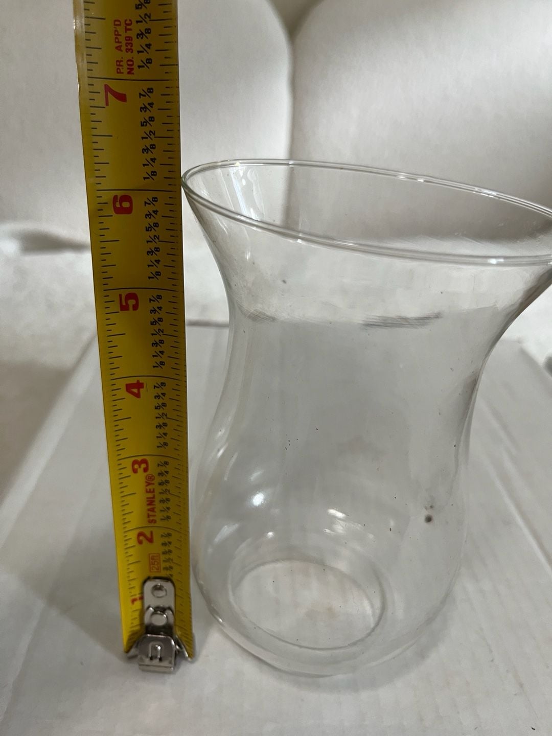 Clear Glass Hurricane Lamp Chimney Shade 5