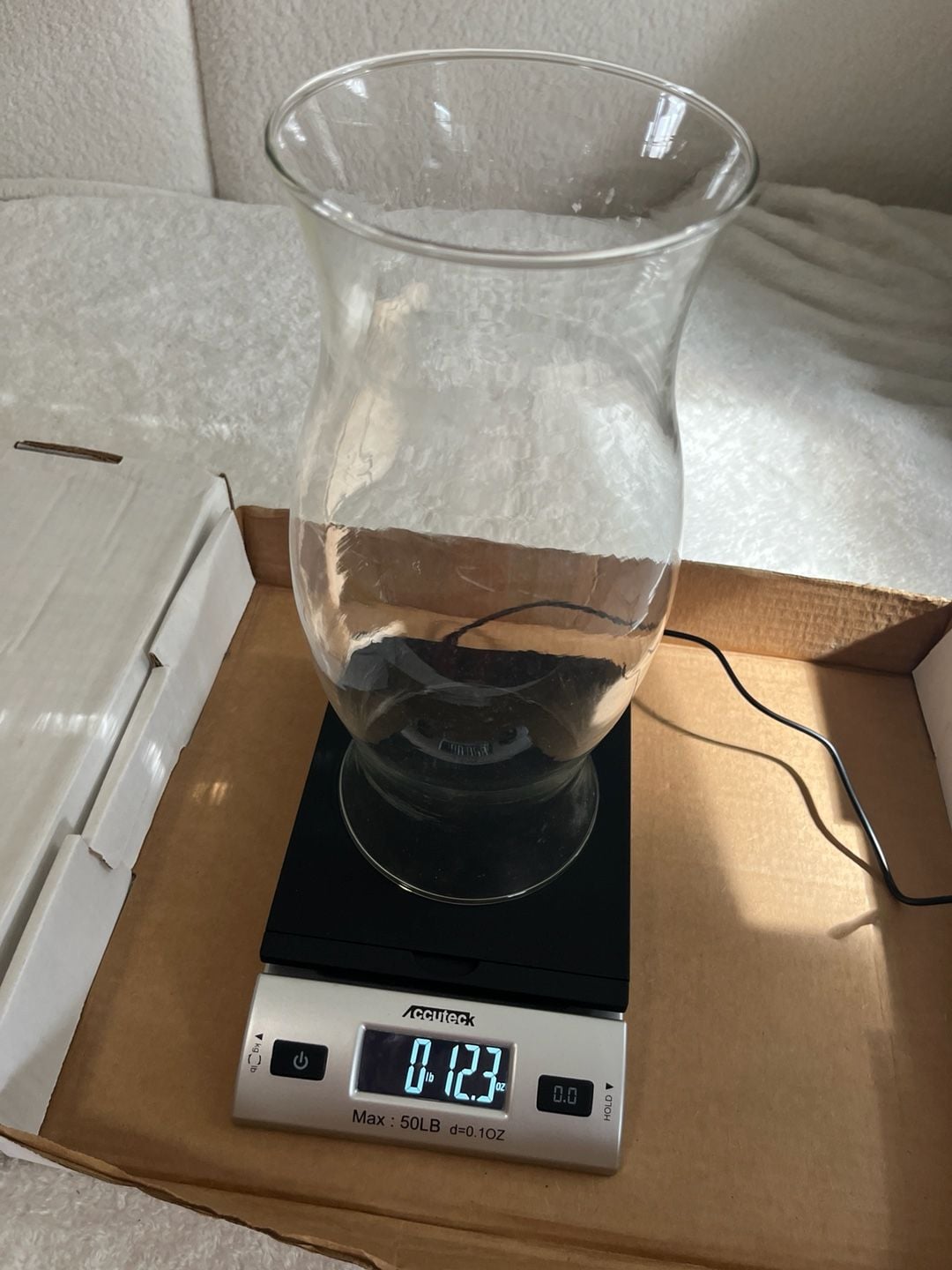 Clear Glass Hurricane Lamp Chimney Shade 9