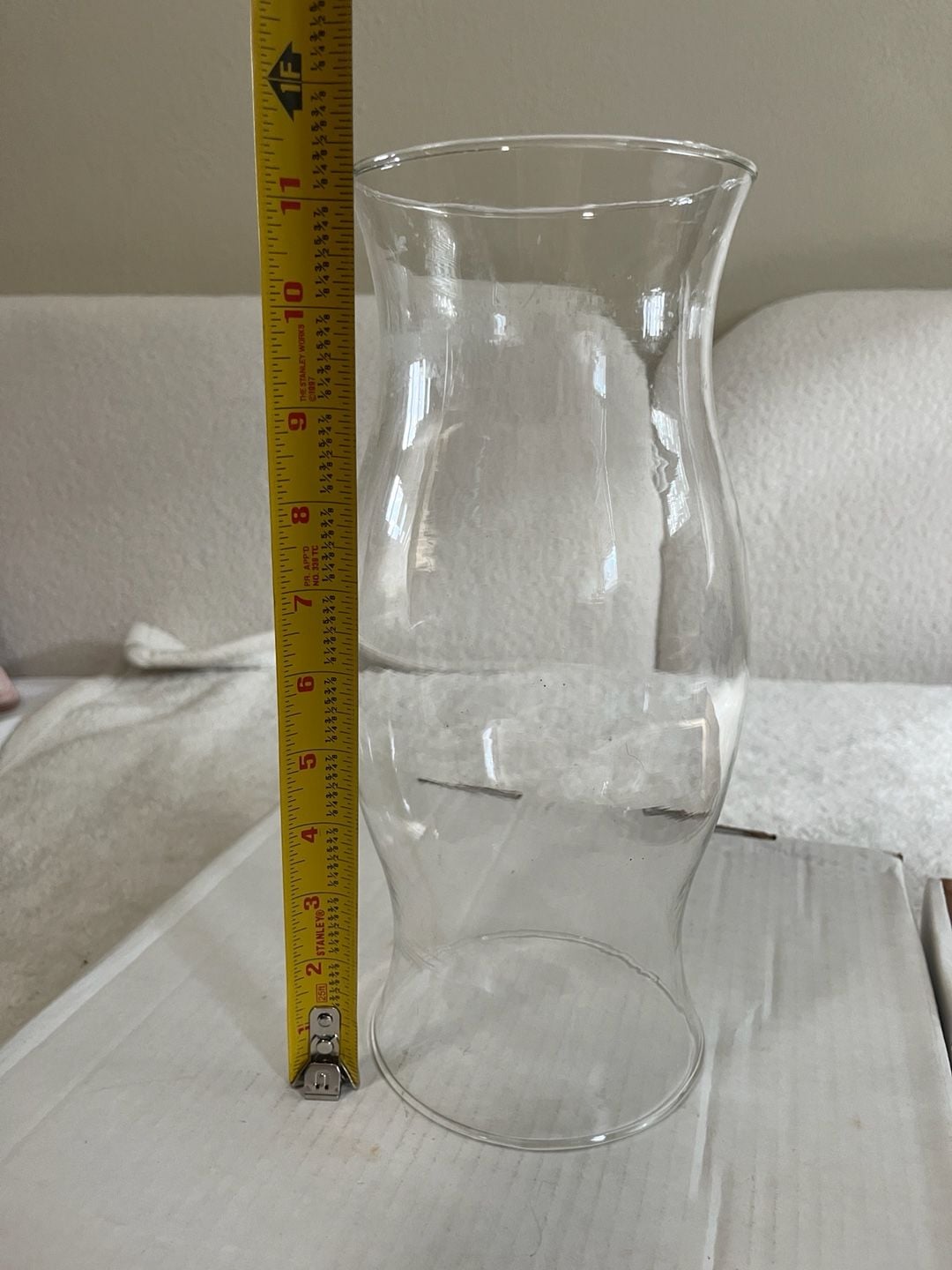 Clear Glass Hurricane Lamp Chimney Shade 10