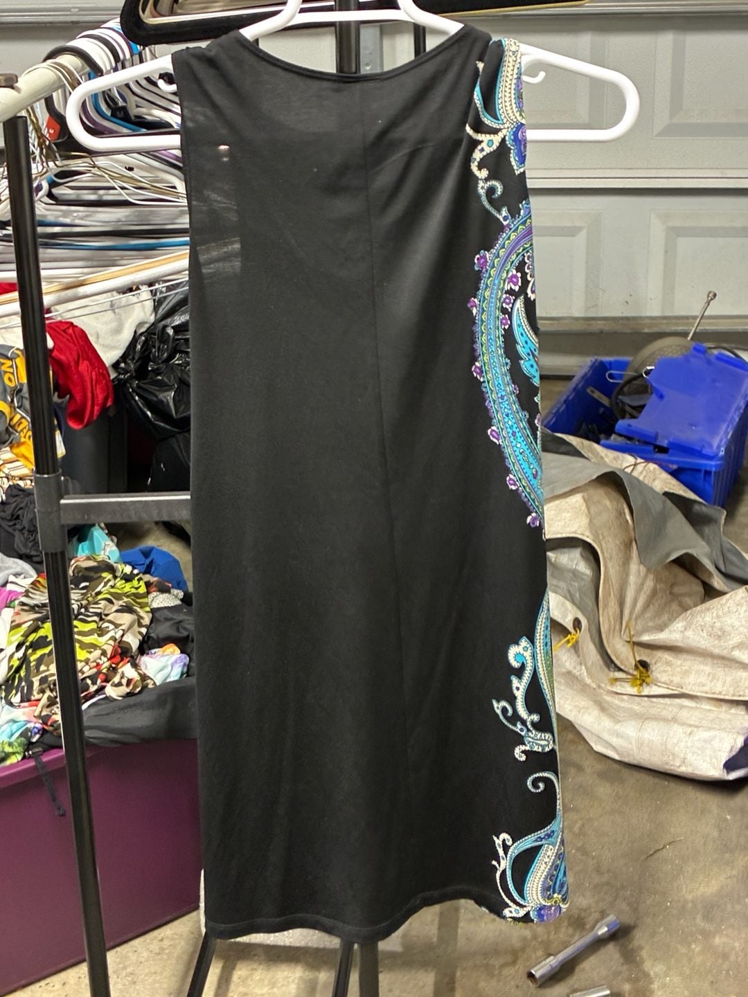 Sandra Darren Dress Women's Size 10 Paisley Sleeveless Approx 18 ..., 4