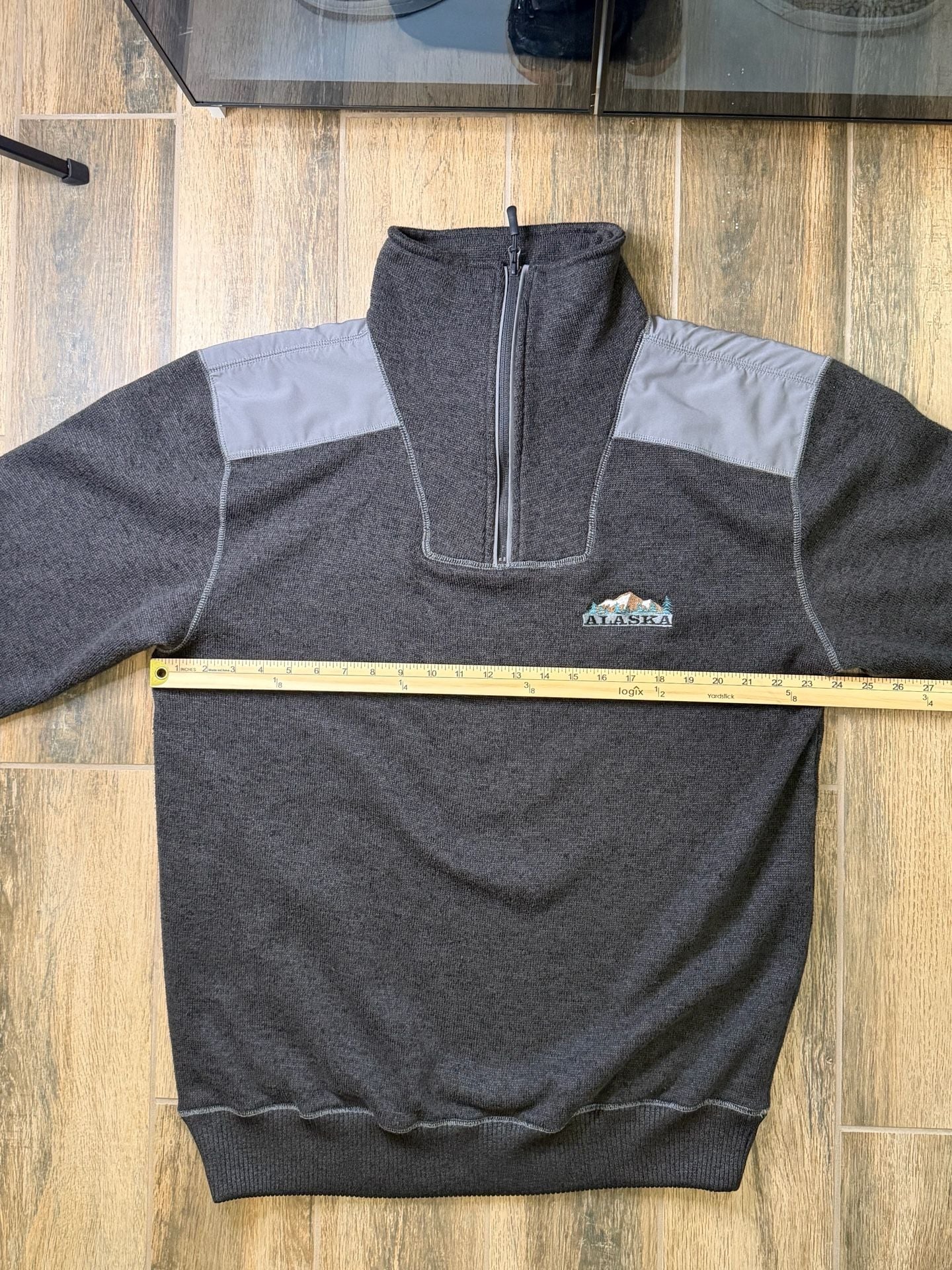 Renegade Club Alaska 1/4 Zip Sweater Size XL Charcoal Gray 4