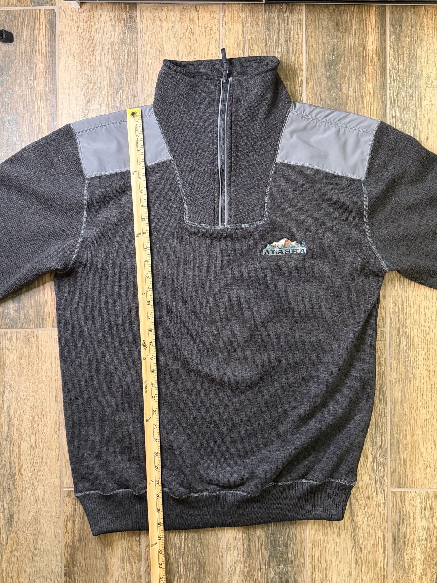 Renegade Club Alaska 1/4 Zip Sweater Size XL Charcoal Gray 5