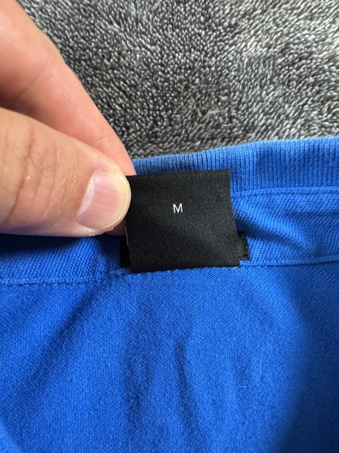 Men’s Boss Hugo Boss Polo Shirt Size M Slim Fit Blue Logo Patch 5