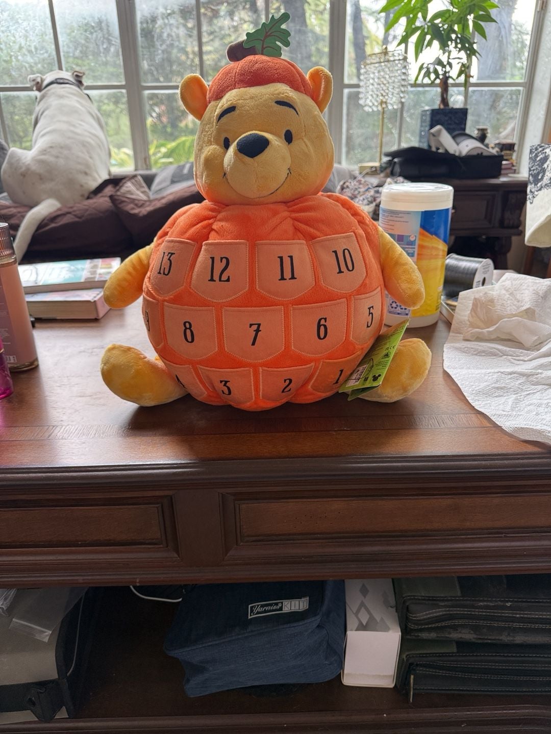 Disney Winnie The Pooh Pumpkin Advent Calendar Plush Toy New with Tags 1