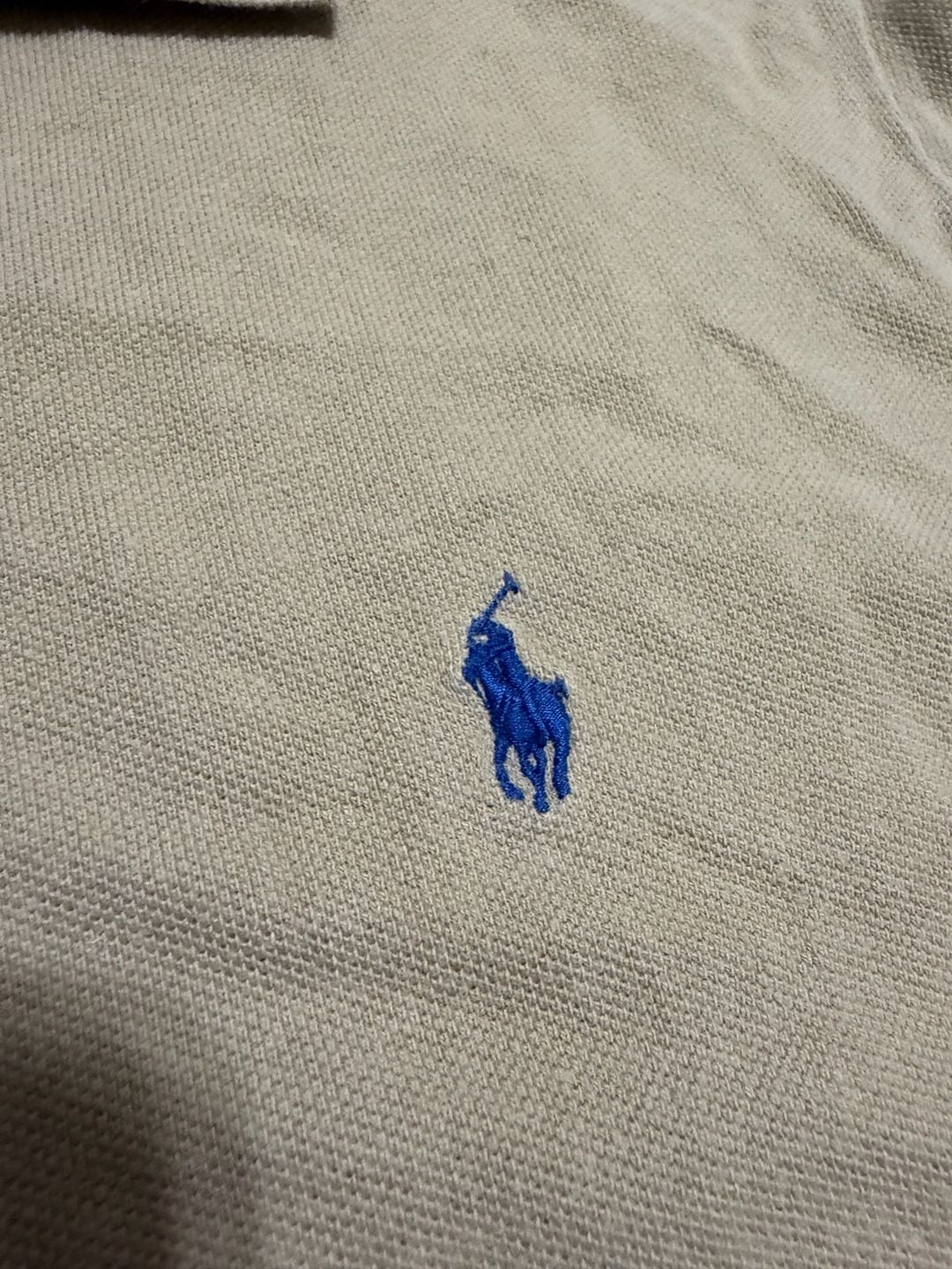 Vintage Fade Polo By Ralph Lauren Polo Shirt Size L Tan Cotton Earth Ton Beige 4