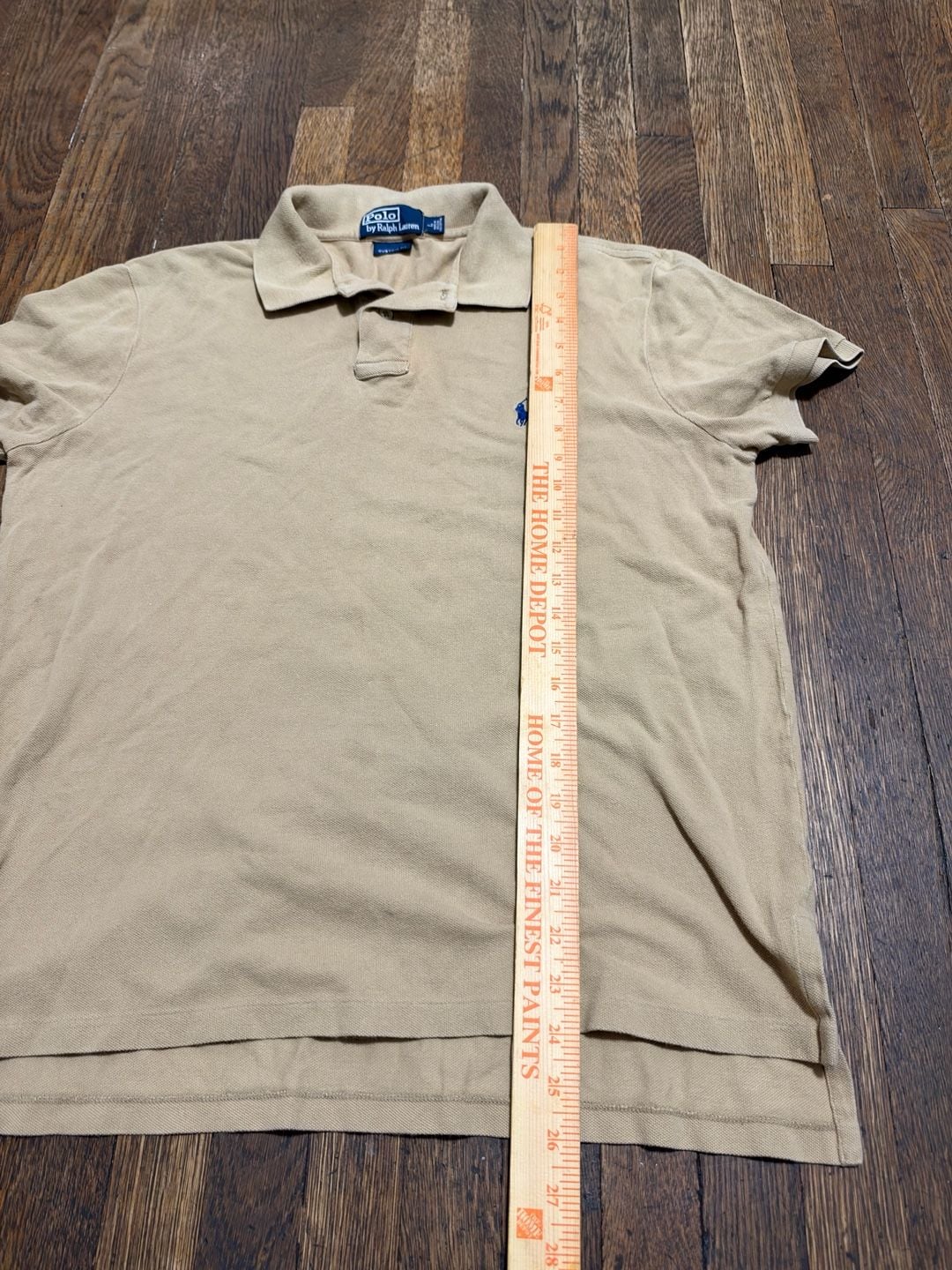 Vintage Fade Polo By Ralph Lauren Polo Shirt Size L Tan Cotton Earth Ton Beige 7