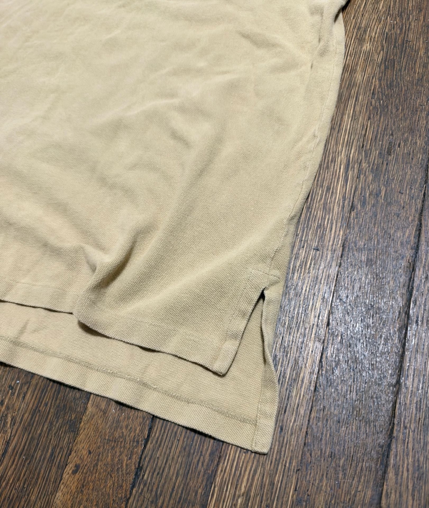 Vintage Fade Polo By Ralph Lauren Polo Shirt Size L Tan Cotton Earth Ton Beige 8