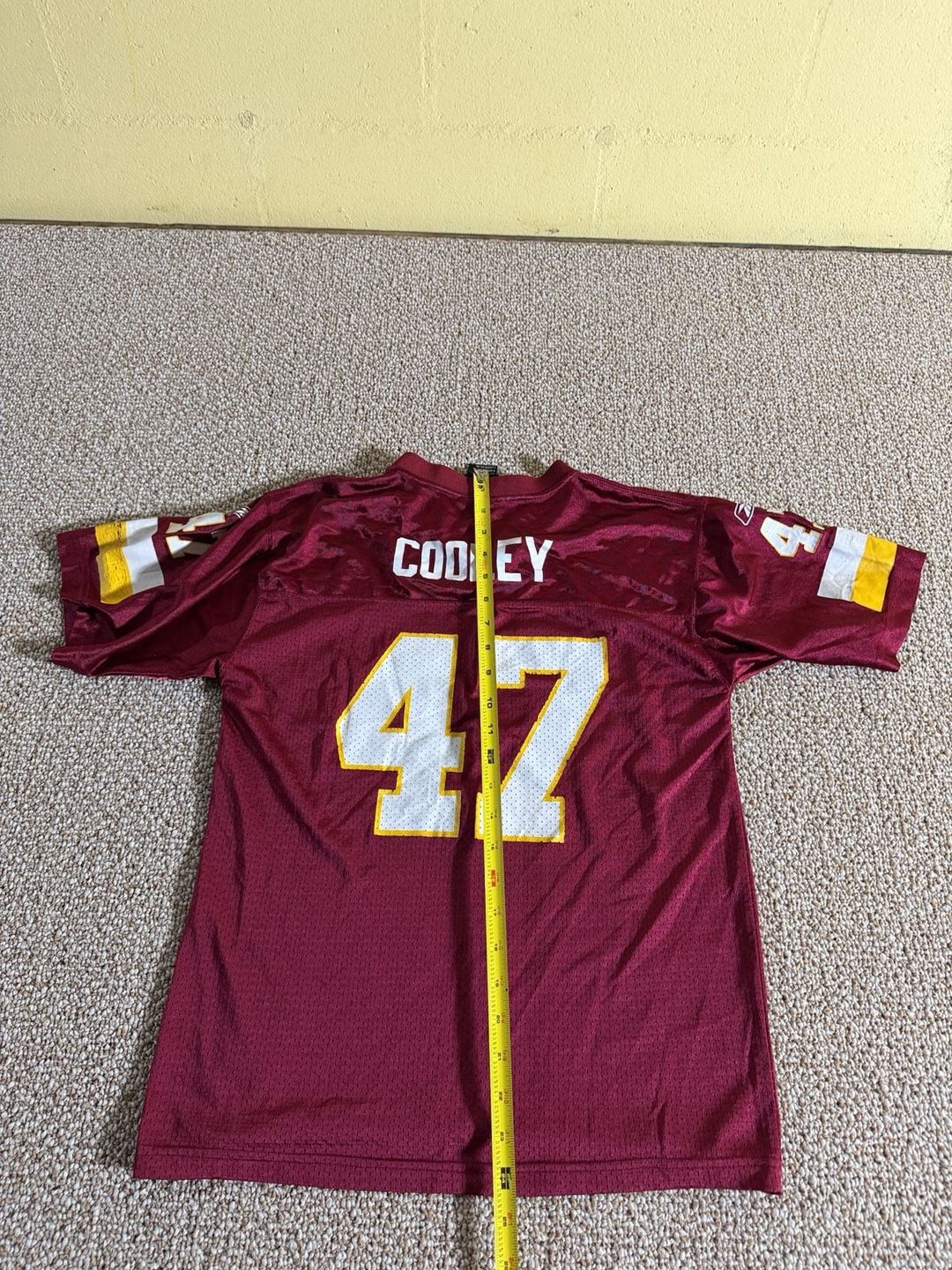 Reebok Washington Redskins 47 Jersey Size Large (14-16) Burgundy 13