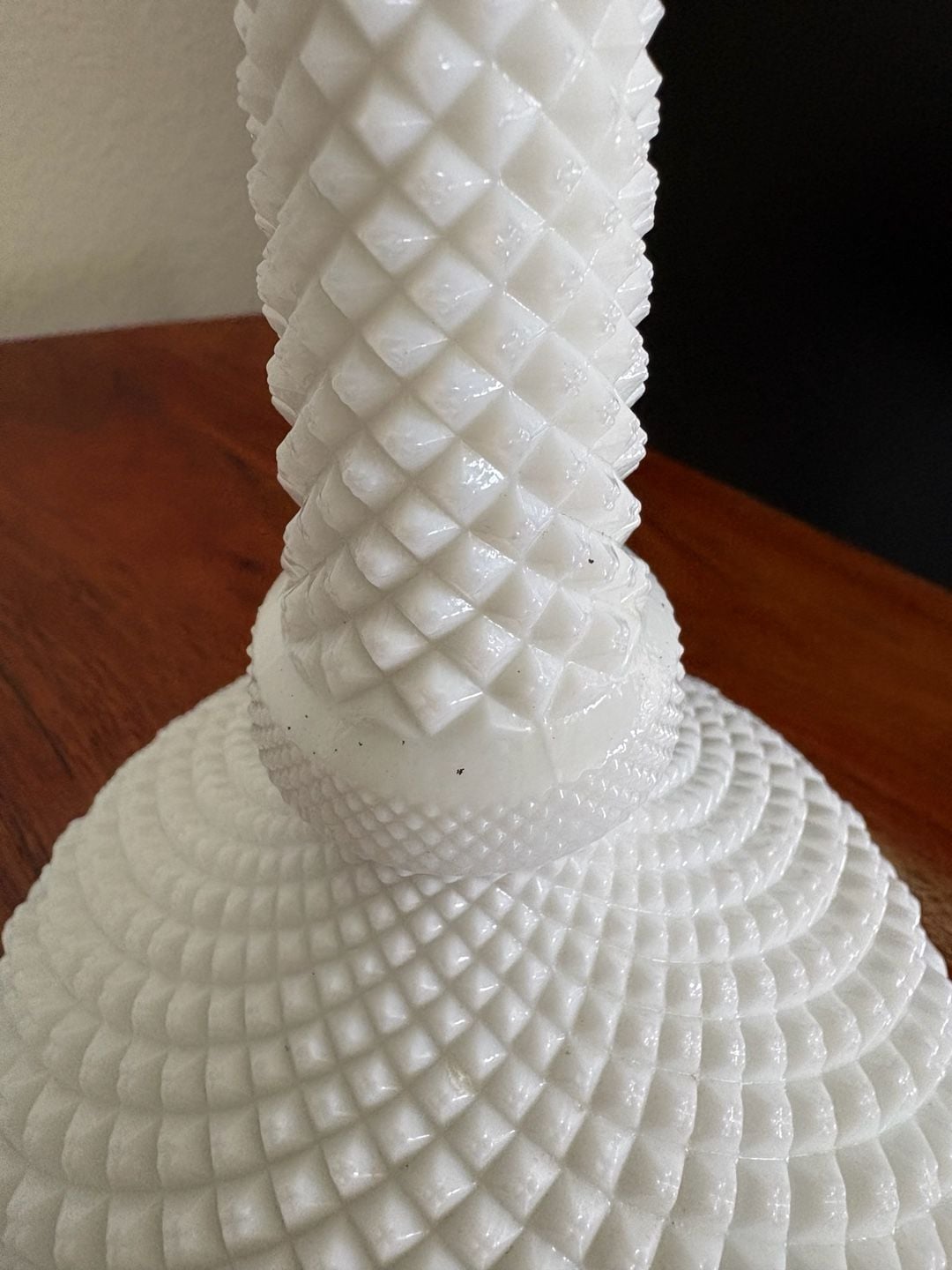 Vintage Westmoreland English Hobnail Milk Glass Candlestick set 8 in. 5