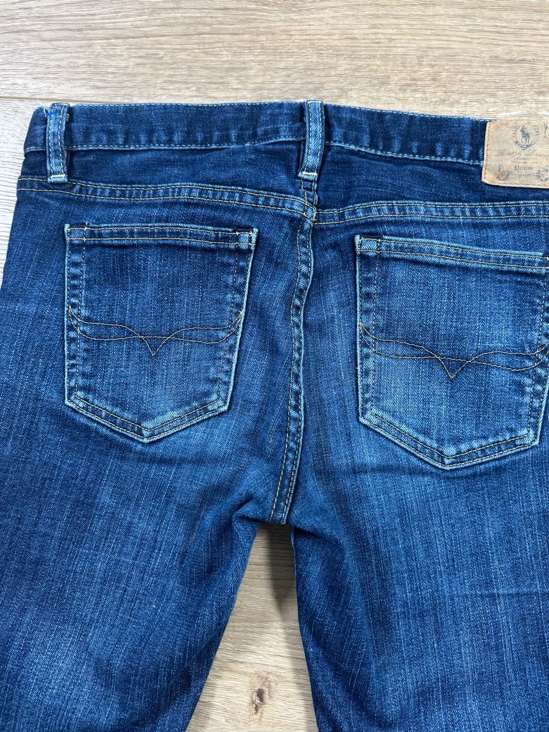 Ralph Lauren Sport Denim Bermuda Shorts Cuffed Blue Stretch Size 28 11