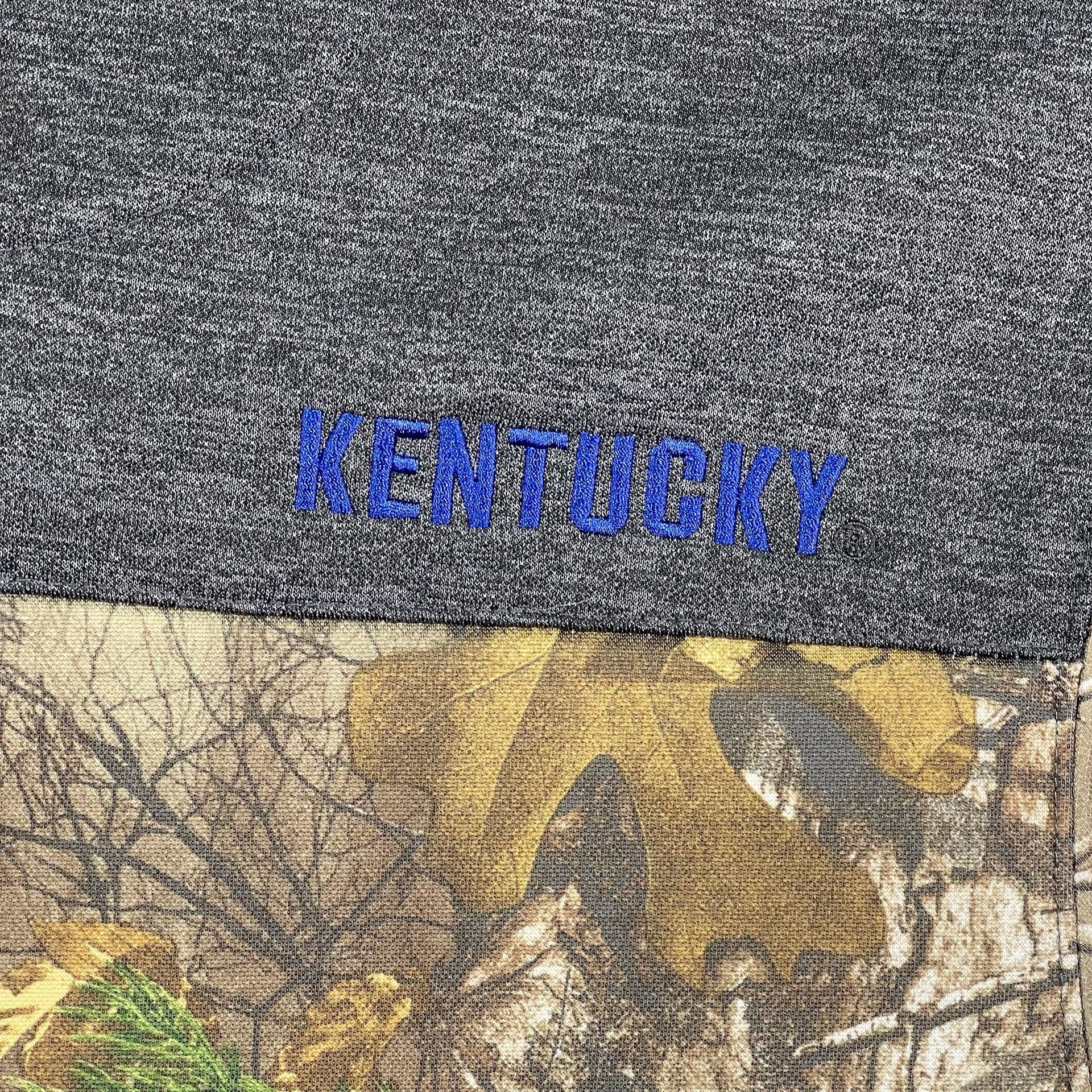 Kentucky Wildcats Colosseum Real Tree Camo 1/4 Zip Pullover Size M 11