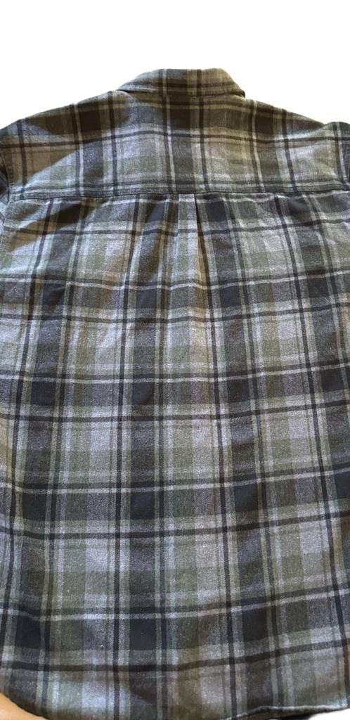 Stillwater Supply Co. Plaid Flannel Shirt Size L Green Black Long Sleeve 10