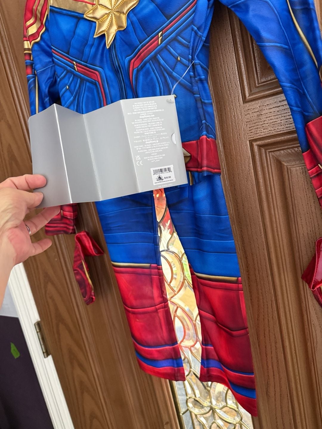 Disney Captain Marvel Costume Size 7/8 NWT 3