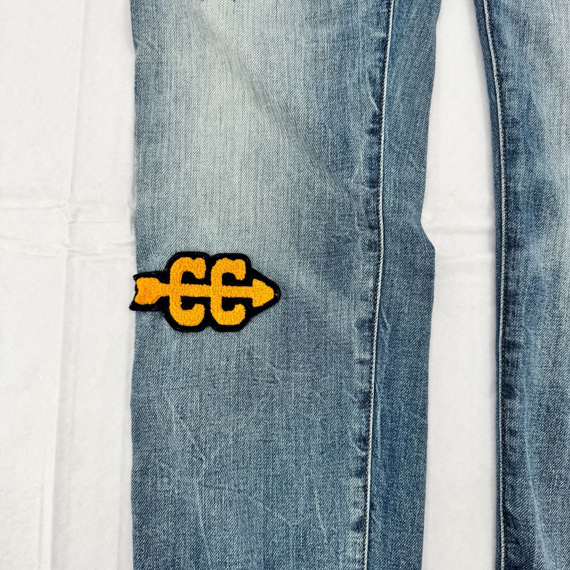 Y2K Polo Ralph Lauren Sullivan Slim Varsity Patch Graphic Jeans Y2K Denim 4