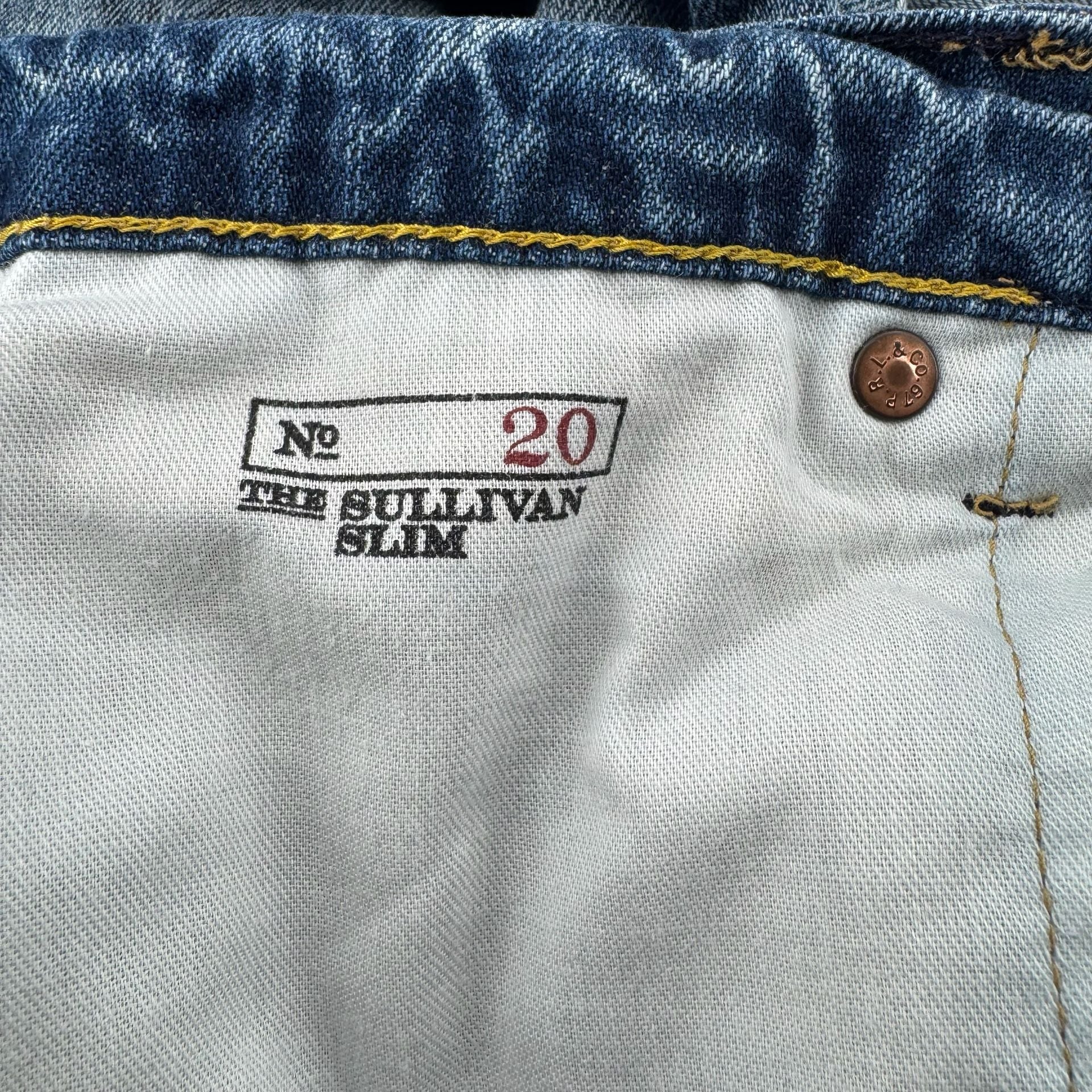 Y2K Polo Ralph Lauren Sullivan Slim Varsity Patch Graphic Jeans Y2K Denim 12