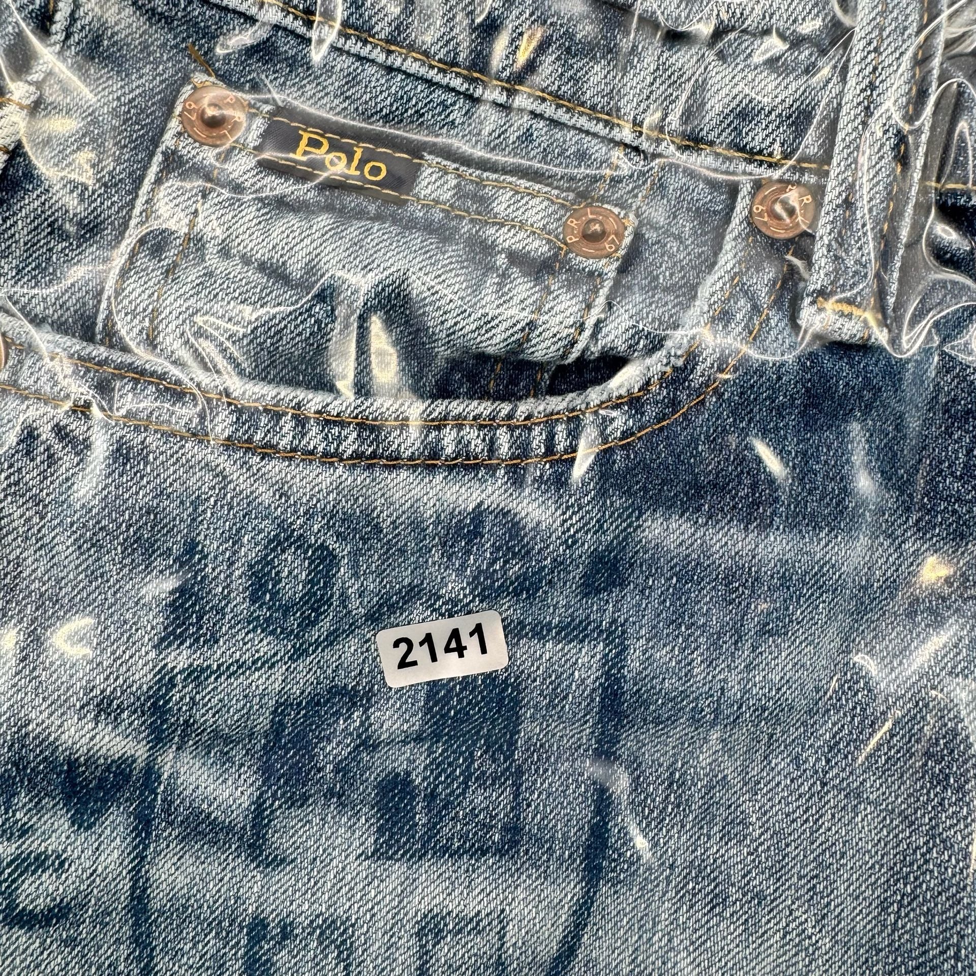 Y2K Polo Ralph Lauren Sullivan Slim Varsity Patch Graphic Jeans Y2K Denim 13